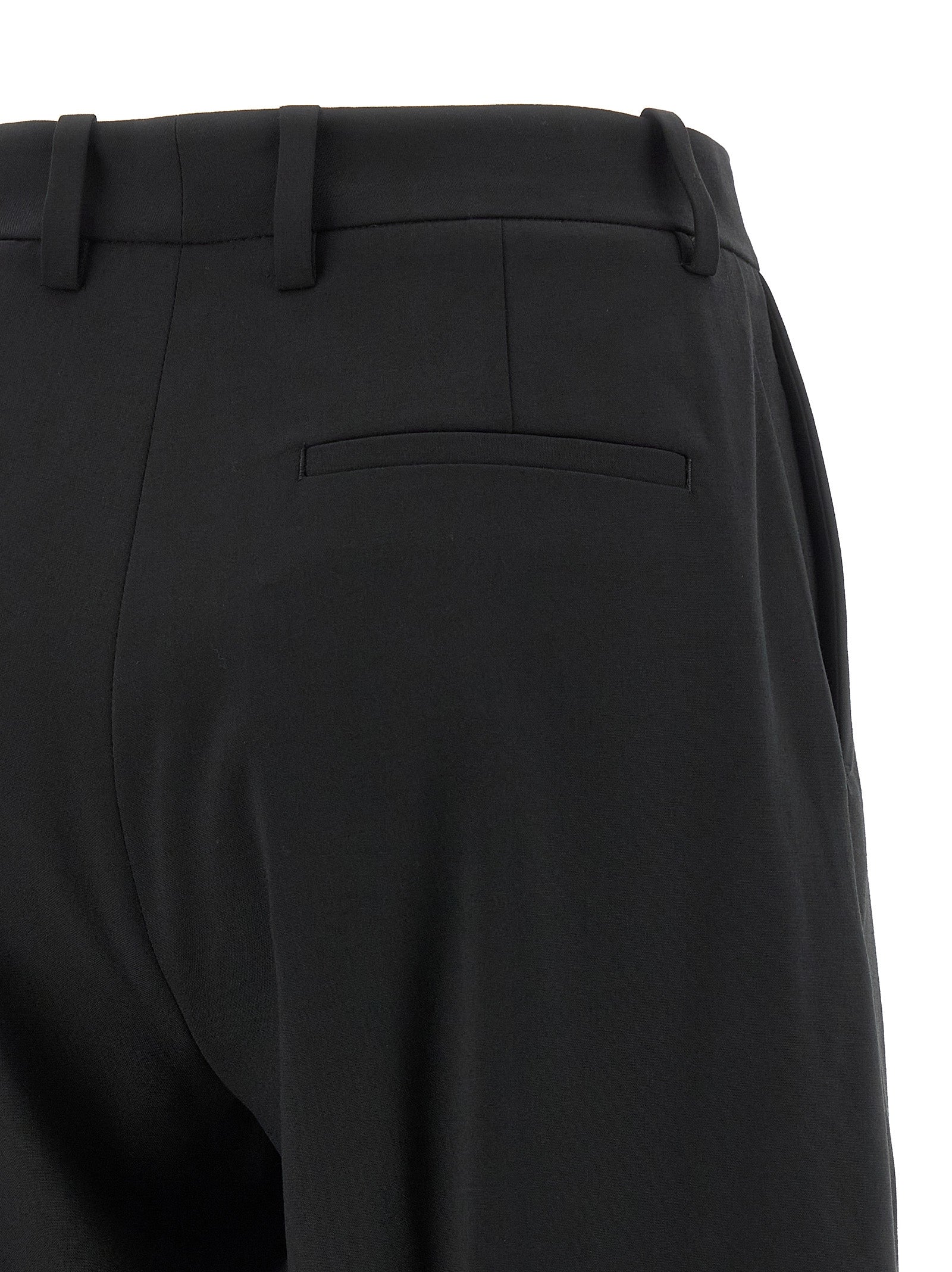 Black Polyester Dress Pants