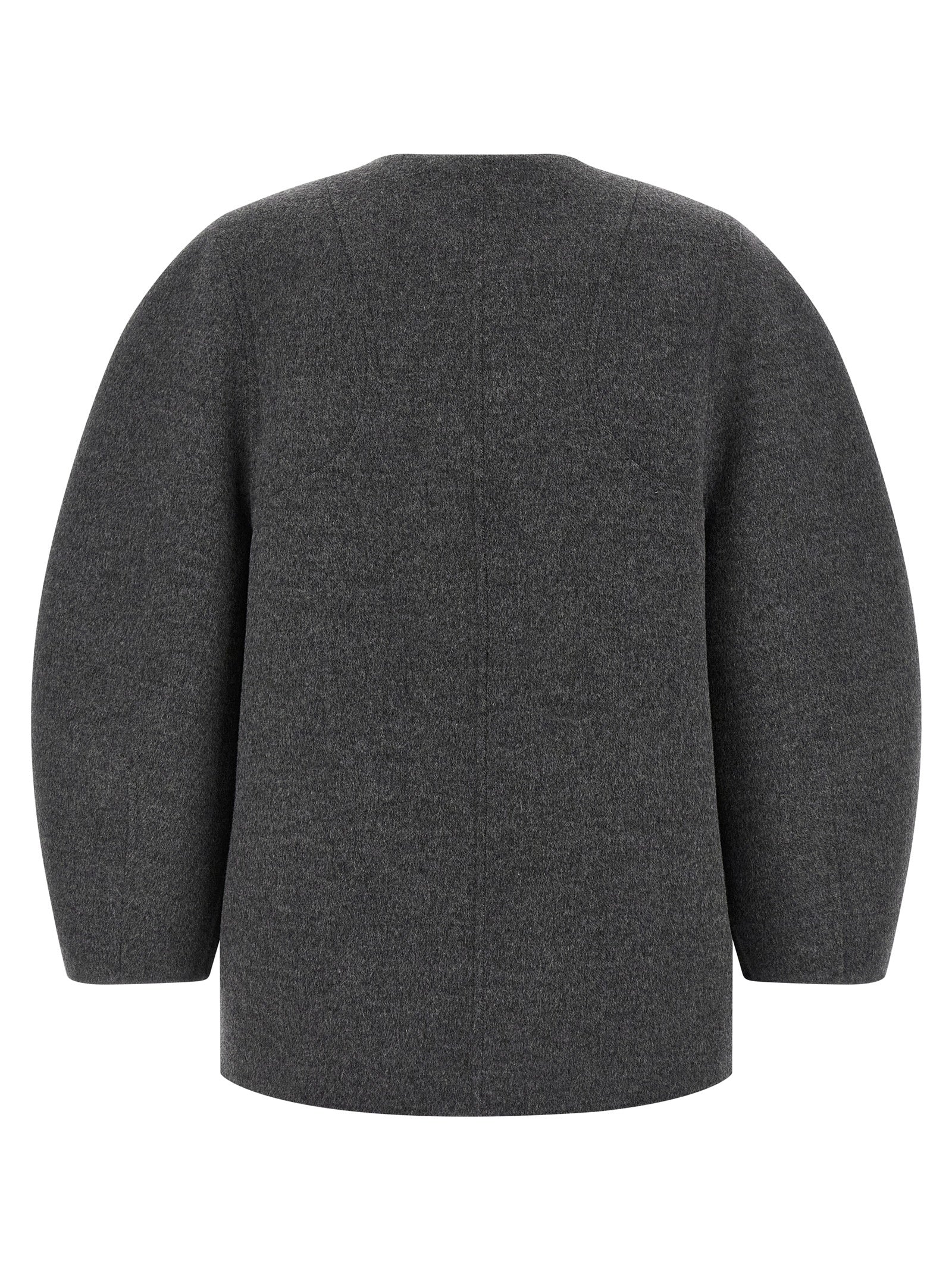 Gray Virgin Wool Coat