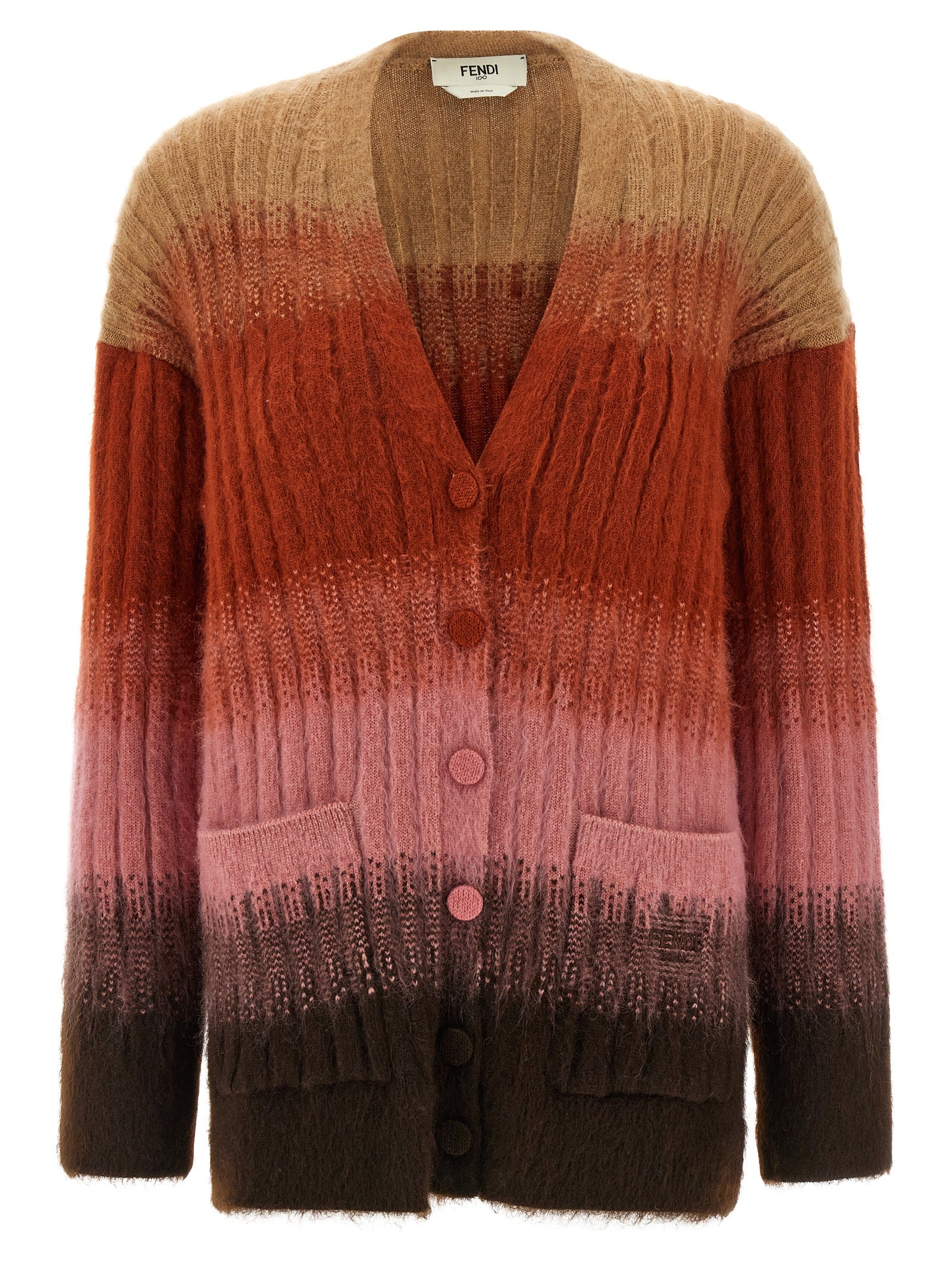 Multicolor Wool Cardigan