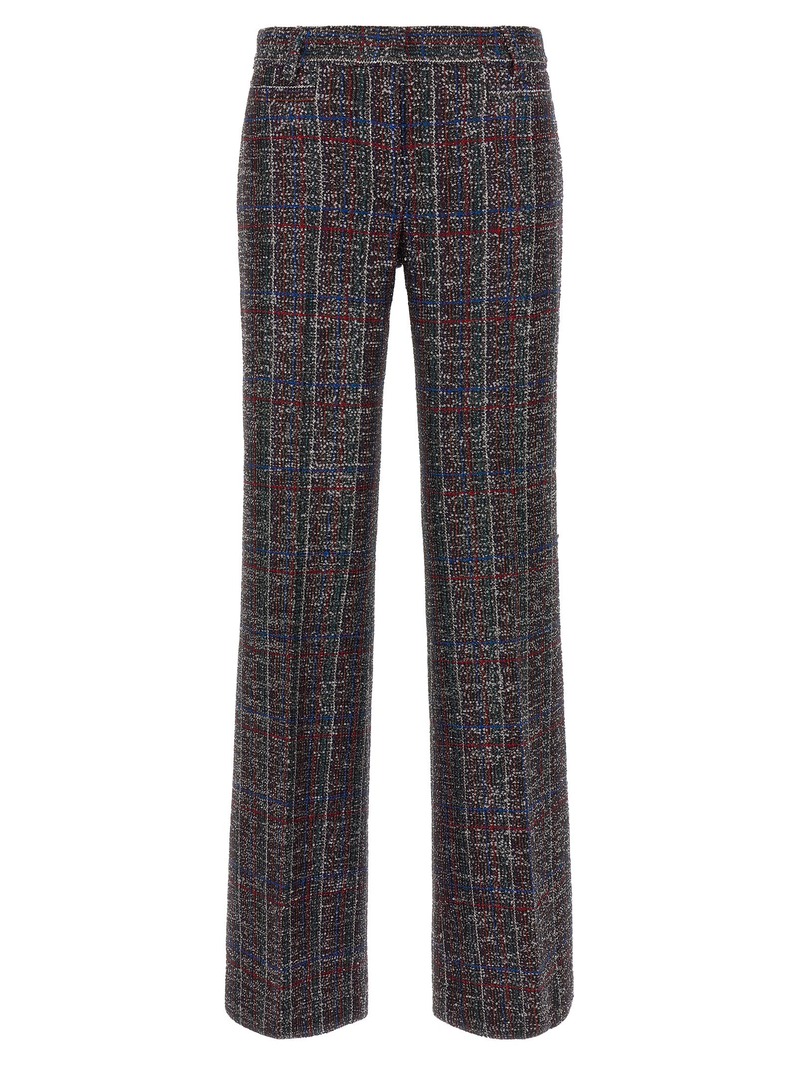 Multicolor Viscose Flared Pants