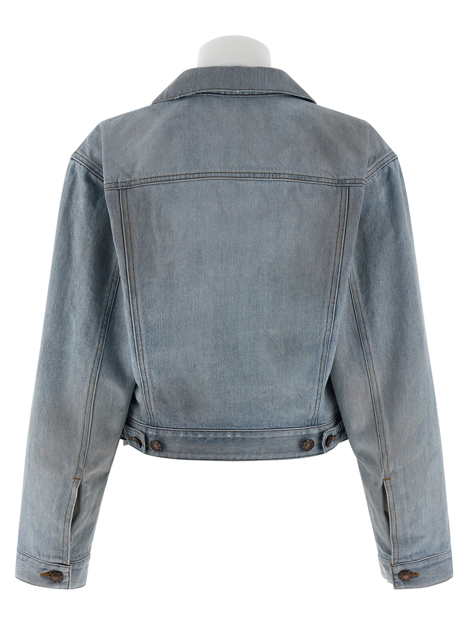 Veste en jean en coton bleu Balenciaga