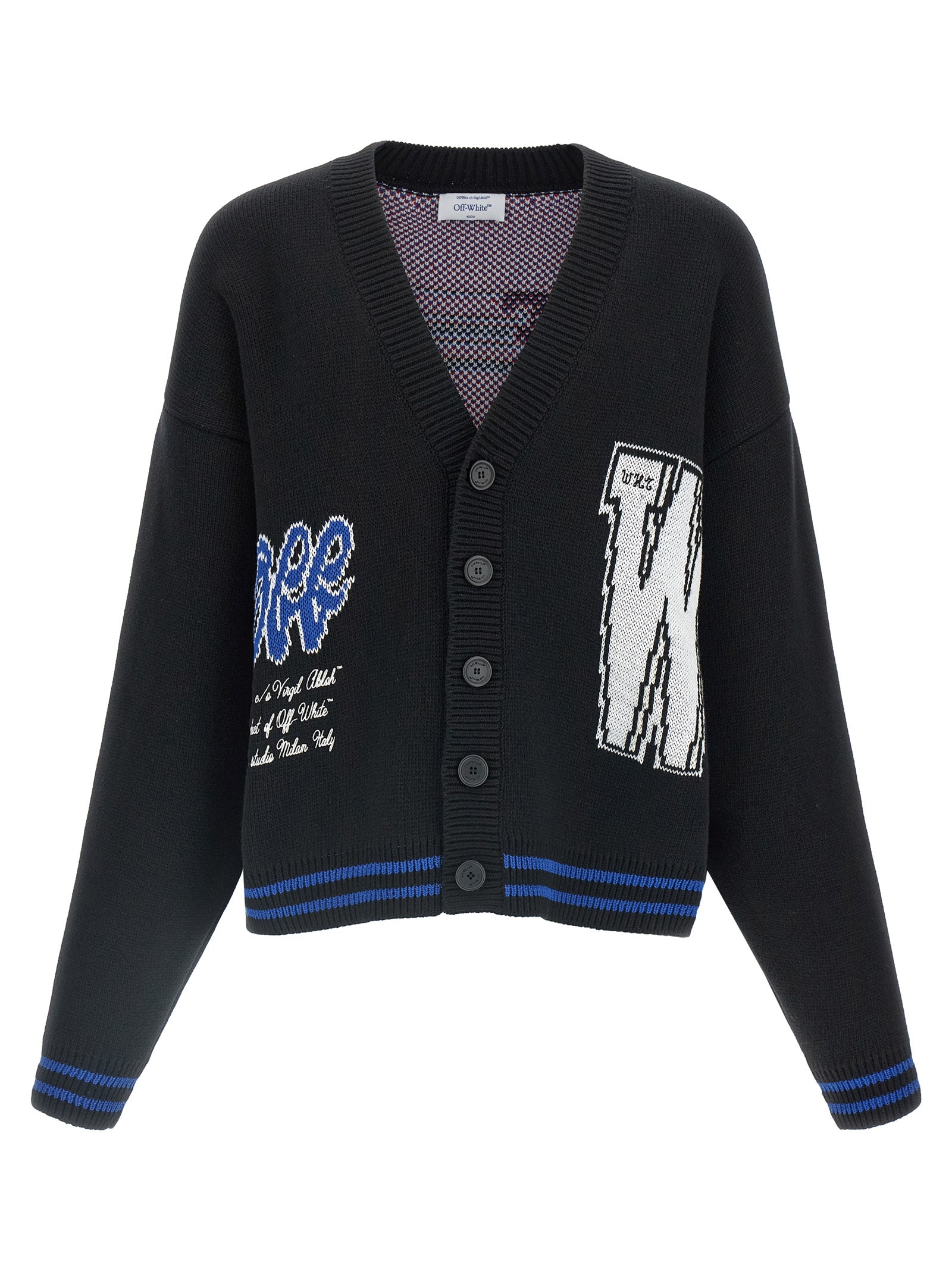 Cardigan Off-White en coton noir