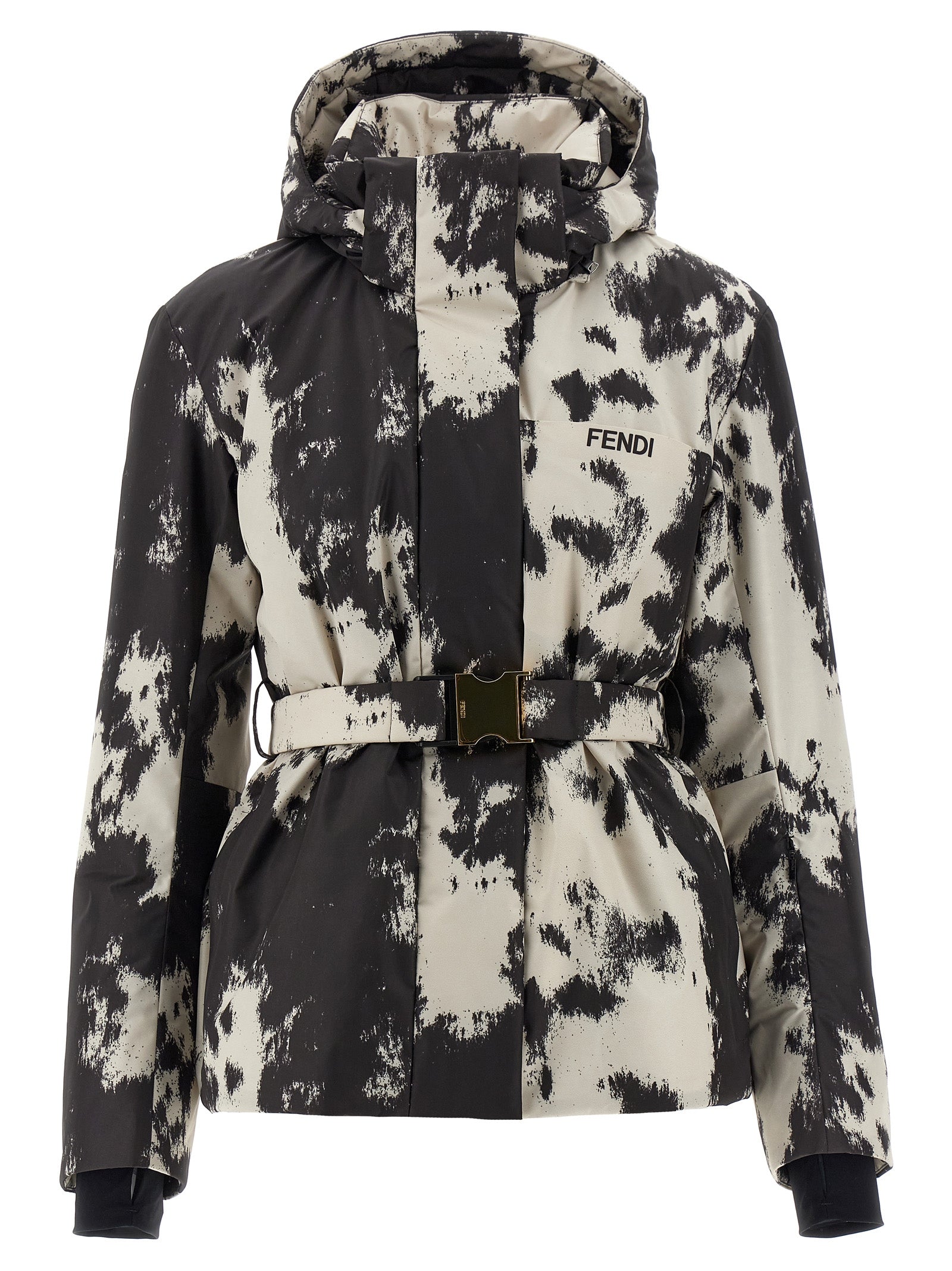 Fendi Multicolor Polyester-Steppjacke