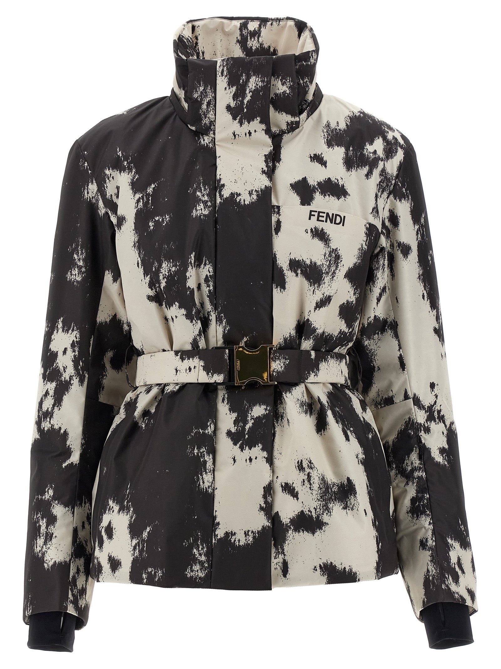 Fendi Multicolor Polyester-Steppjacke