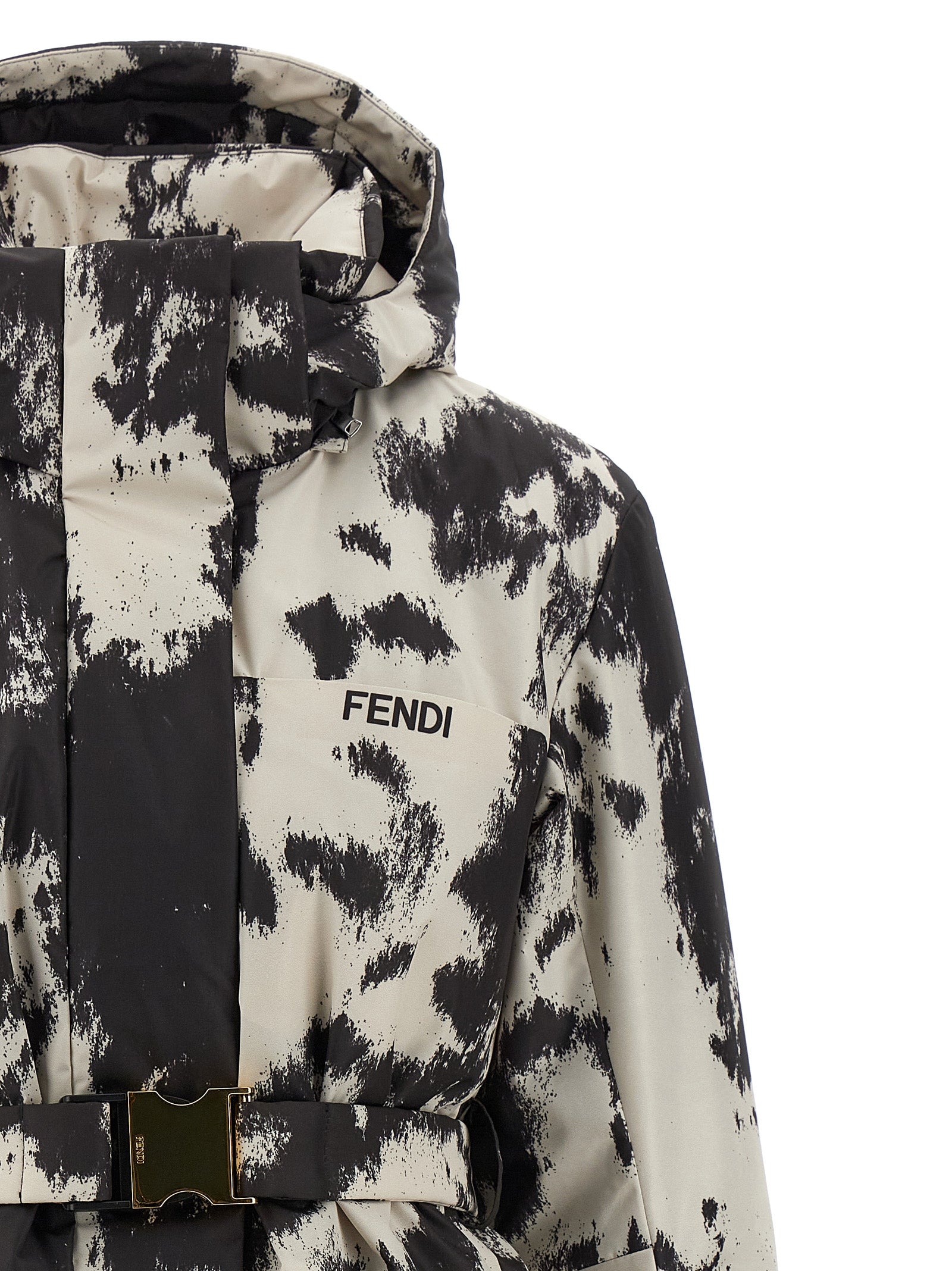 Fendi Multicolor Polyester-Steppjacke