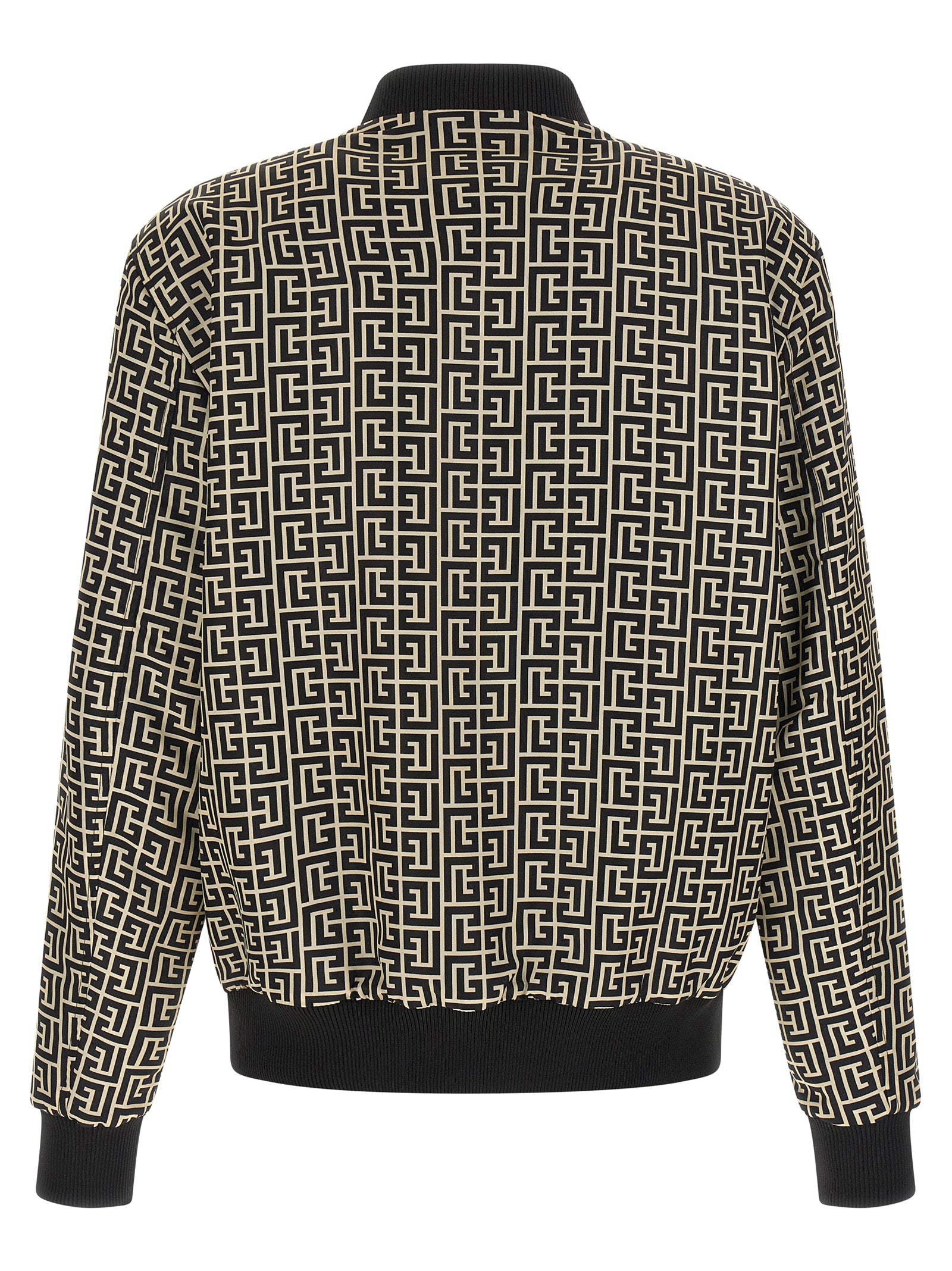 Balmain Bomber aus schwarzem Polyamid