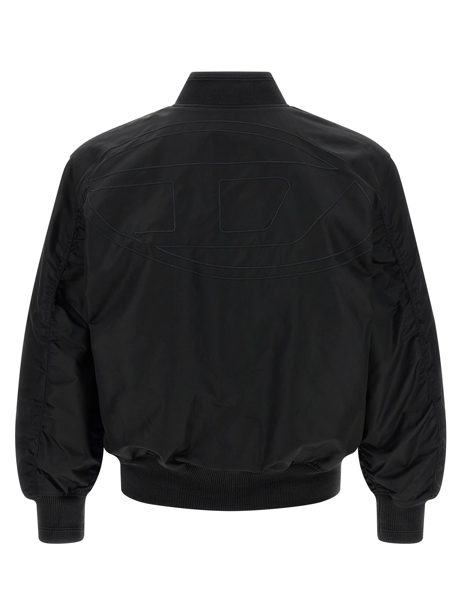 Diesel Schwarze Polyamid Bomberjacke