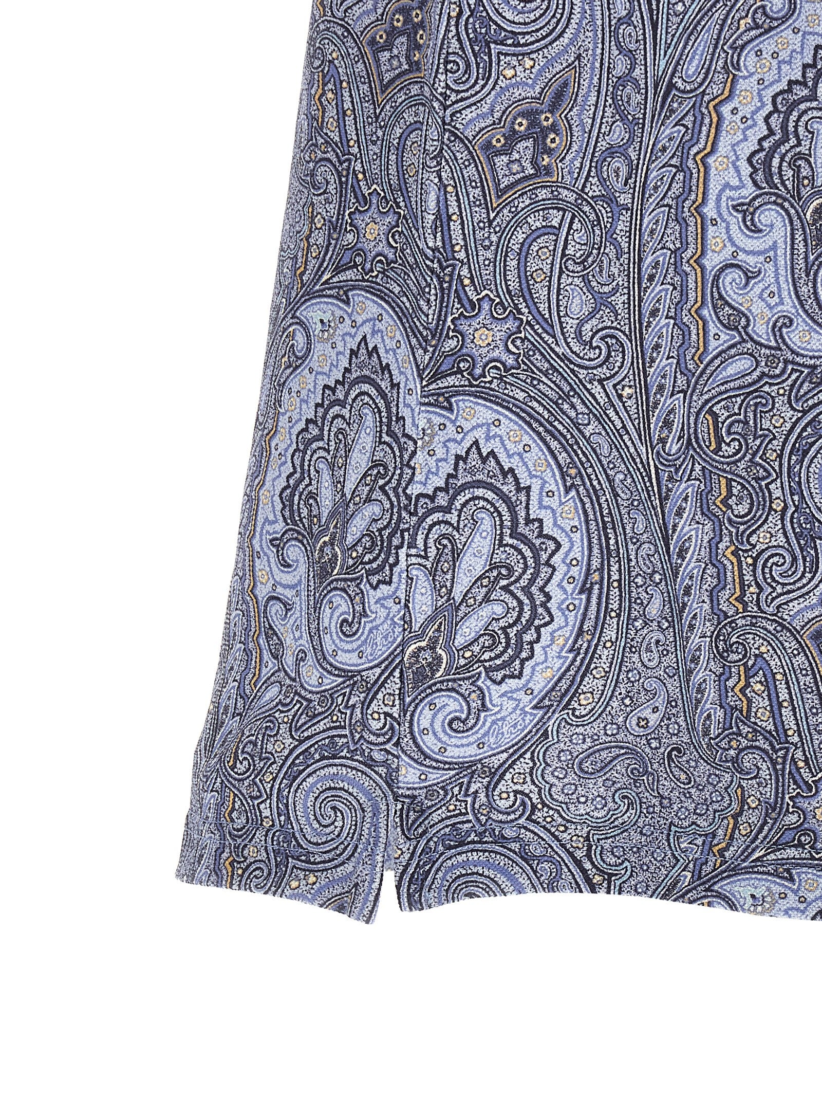 Polo en coton bleu Etro