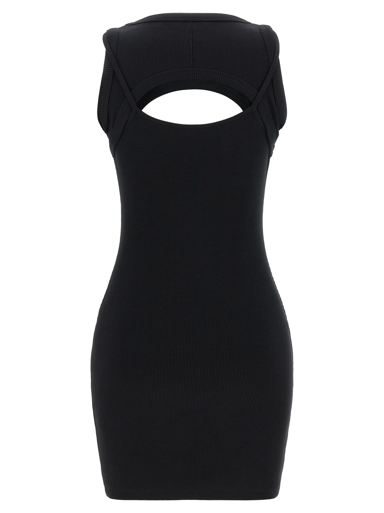 Bicolor Cotton Short Dress