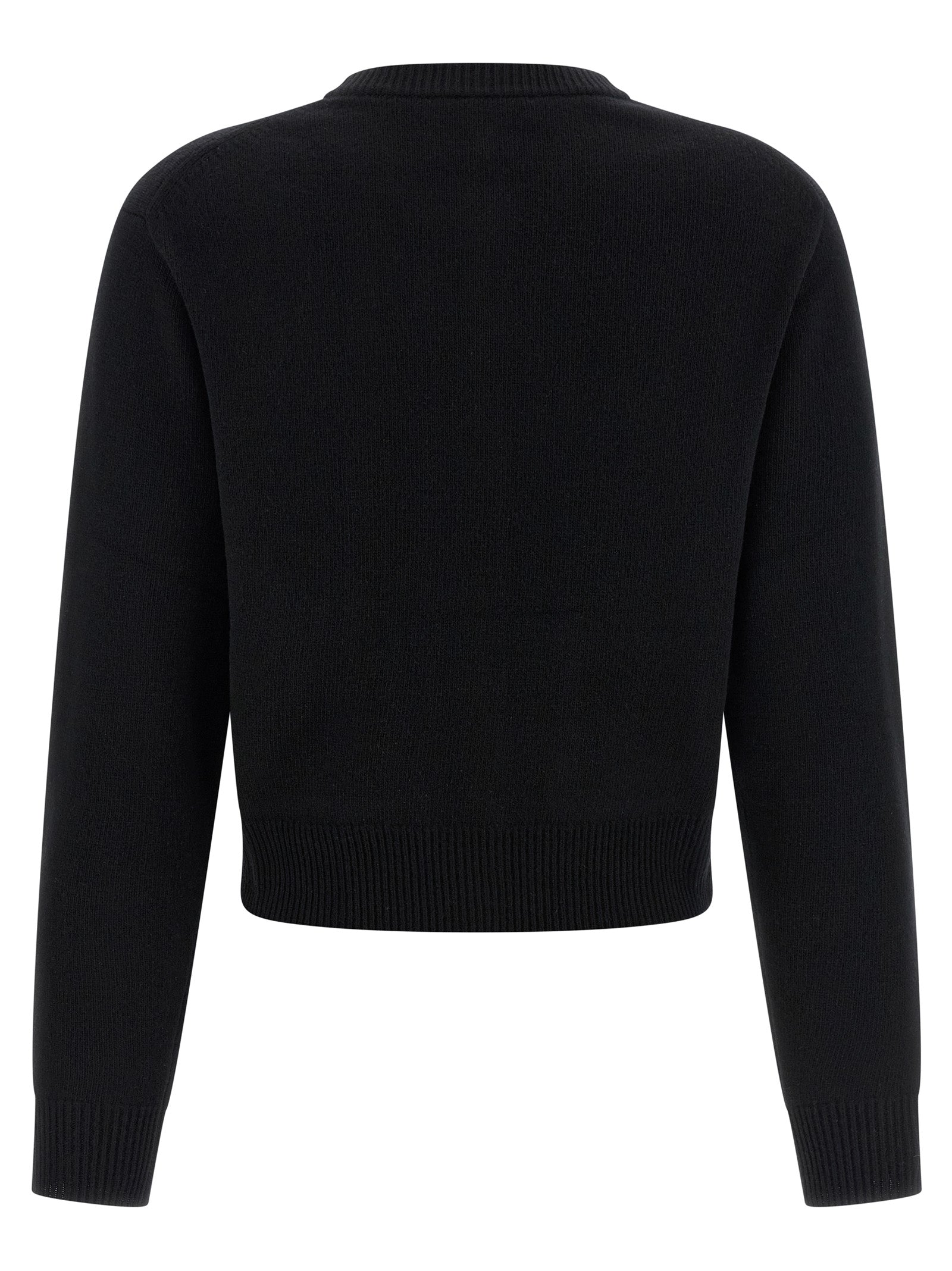 Black Wool Cardigan