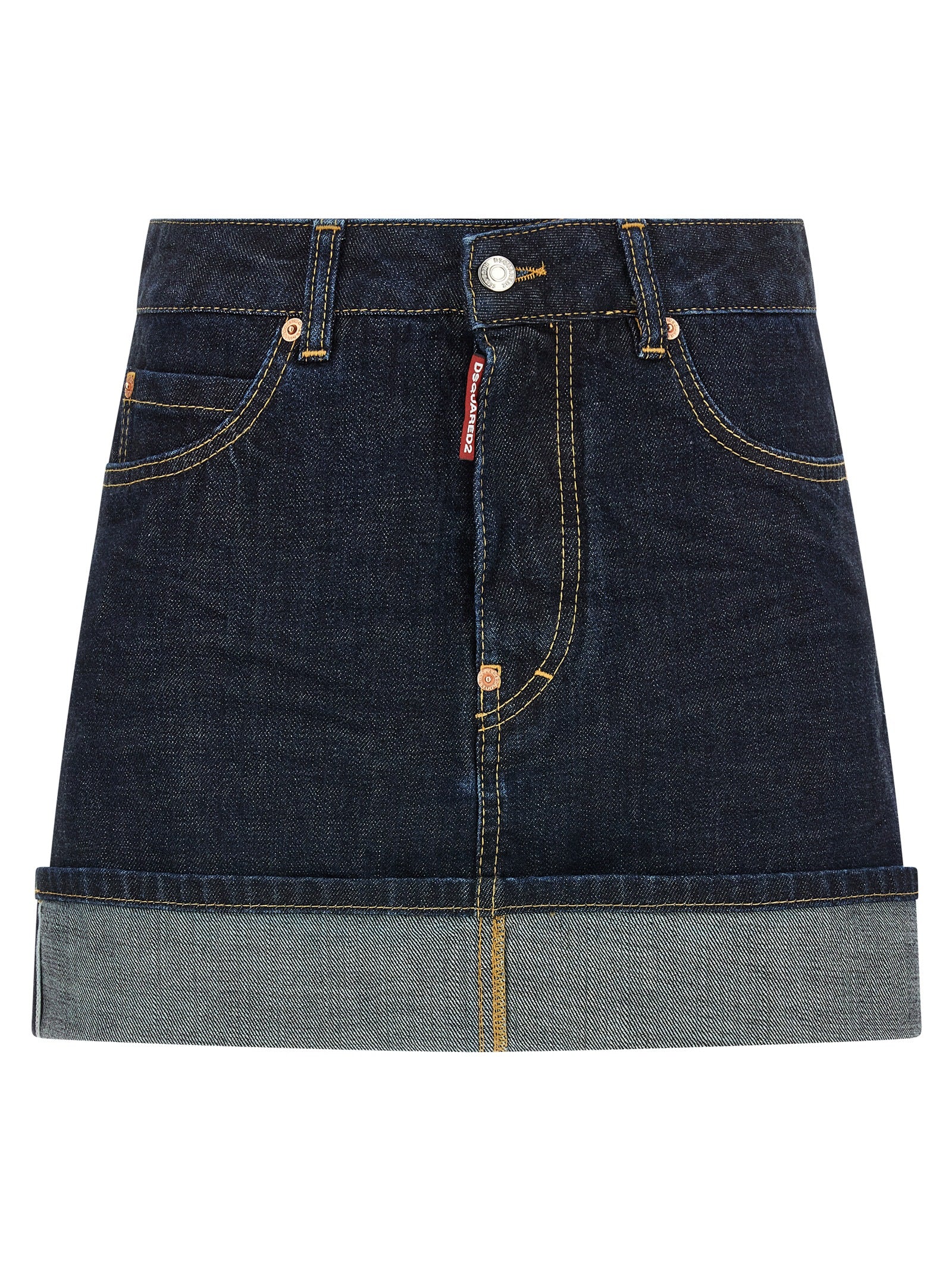 Blue Cotton Long Skirt