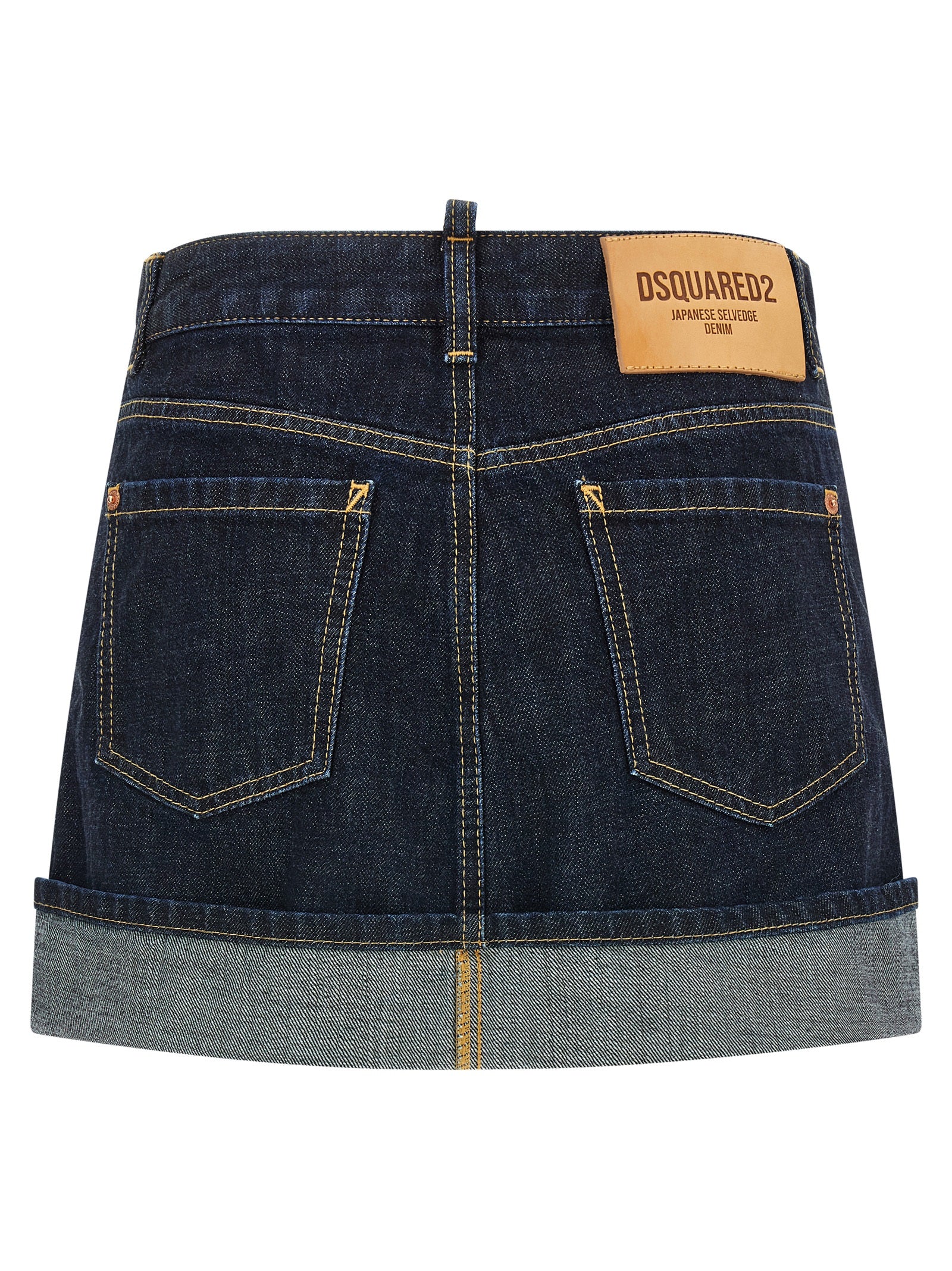 Blue Cotton Long Skirt