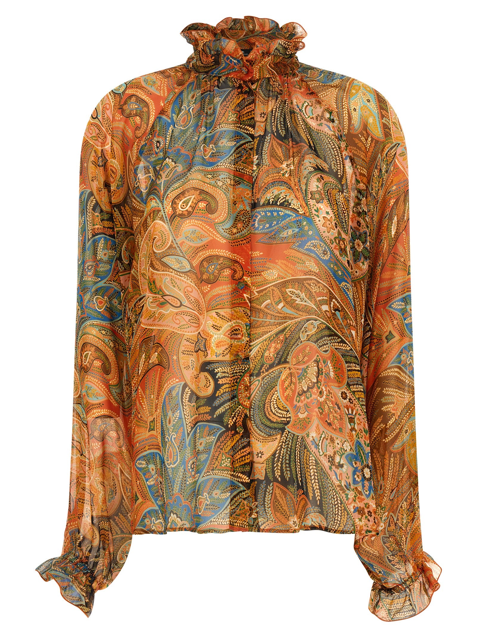 Multicolor Silk Blouse