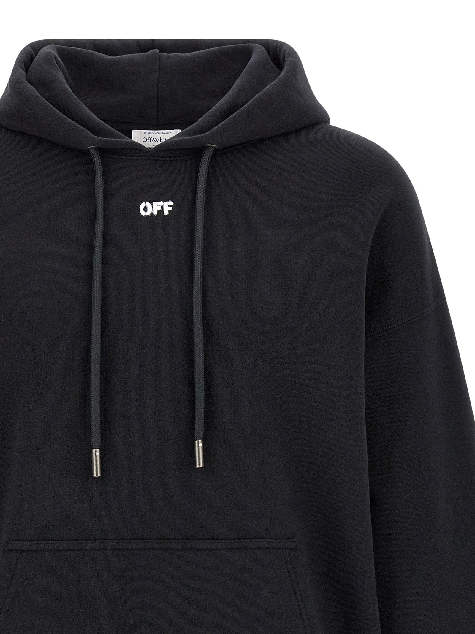 Off-White Schwarzes Baumwoll-Sweatshirt