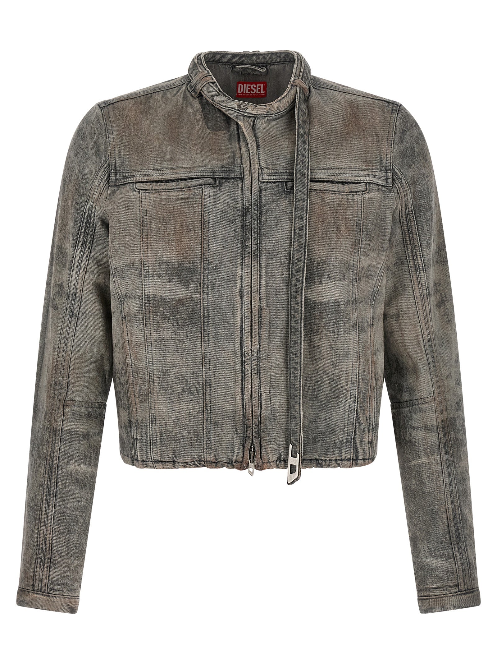 Gray Cotton Denim Jacket