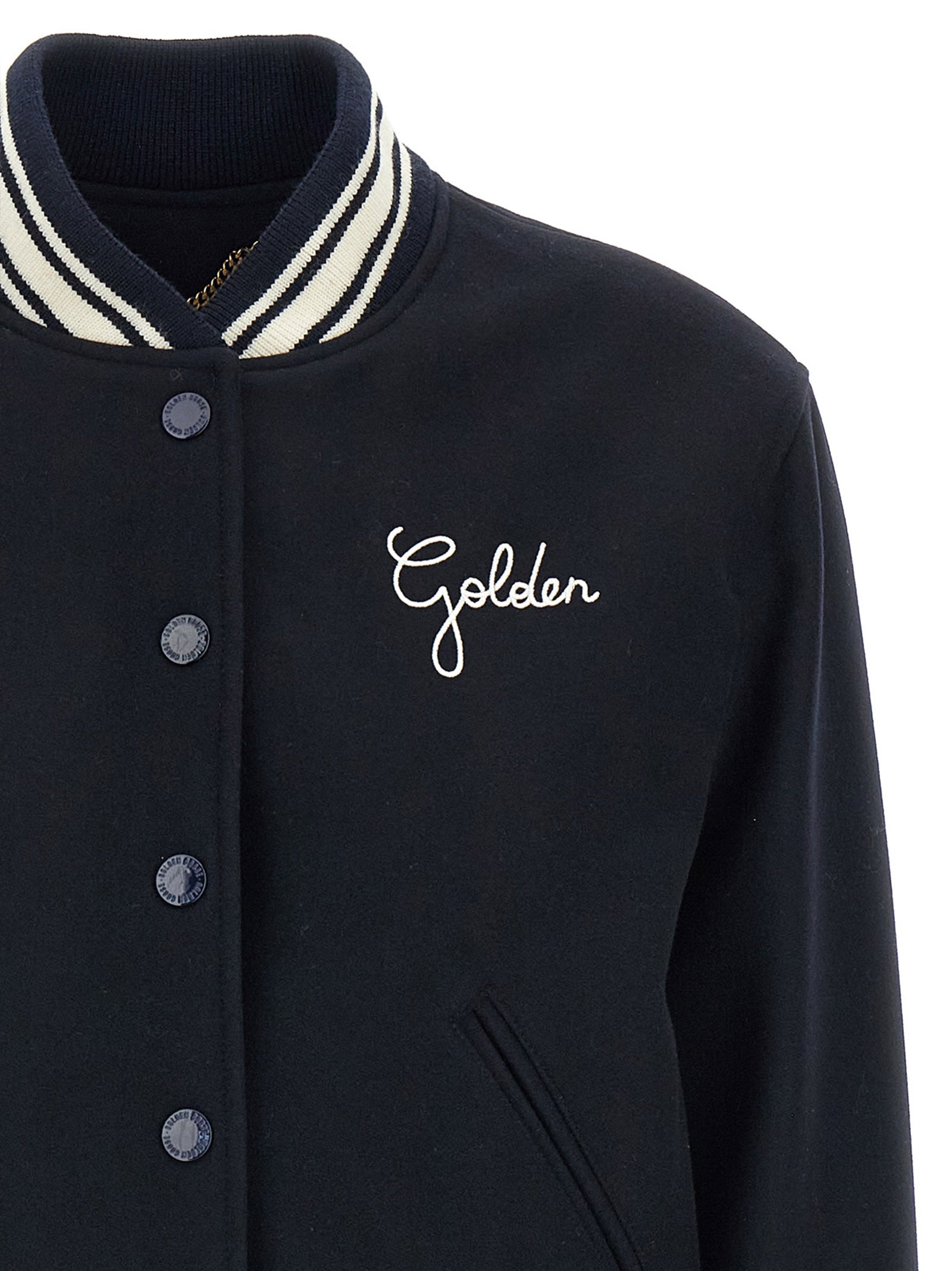 Blue Virgin Wool Bomber