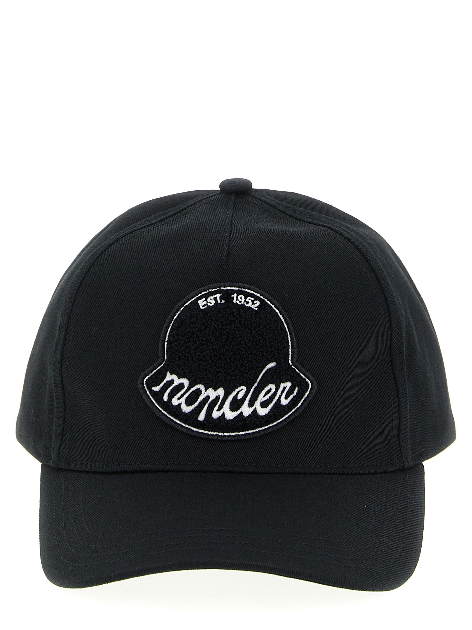 Casquette Moncler en coton noir