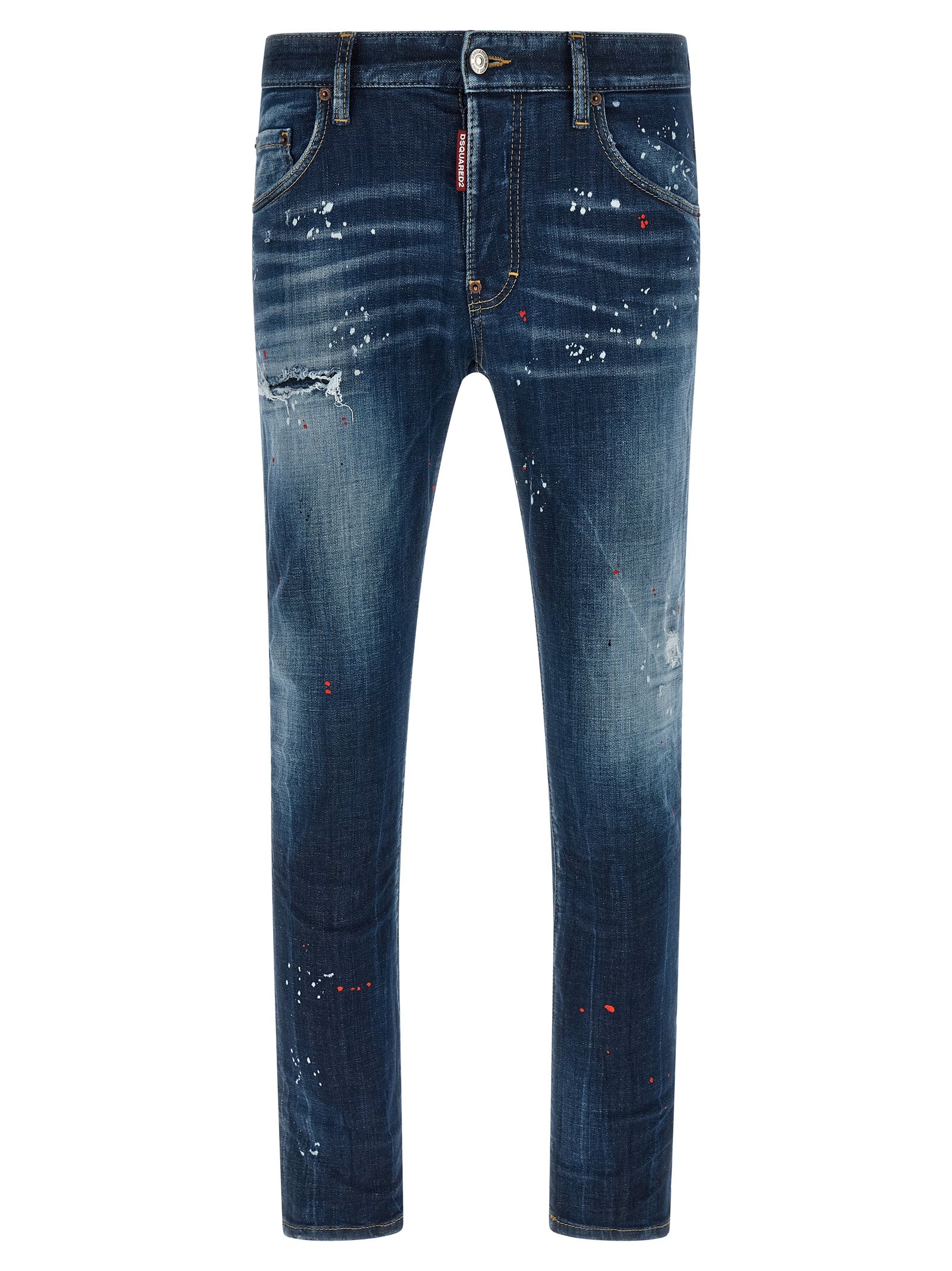 DSQUARED2 Blue Skater Cotton Denim Jeans