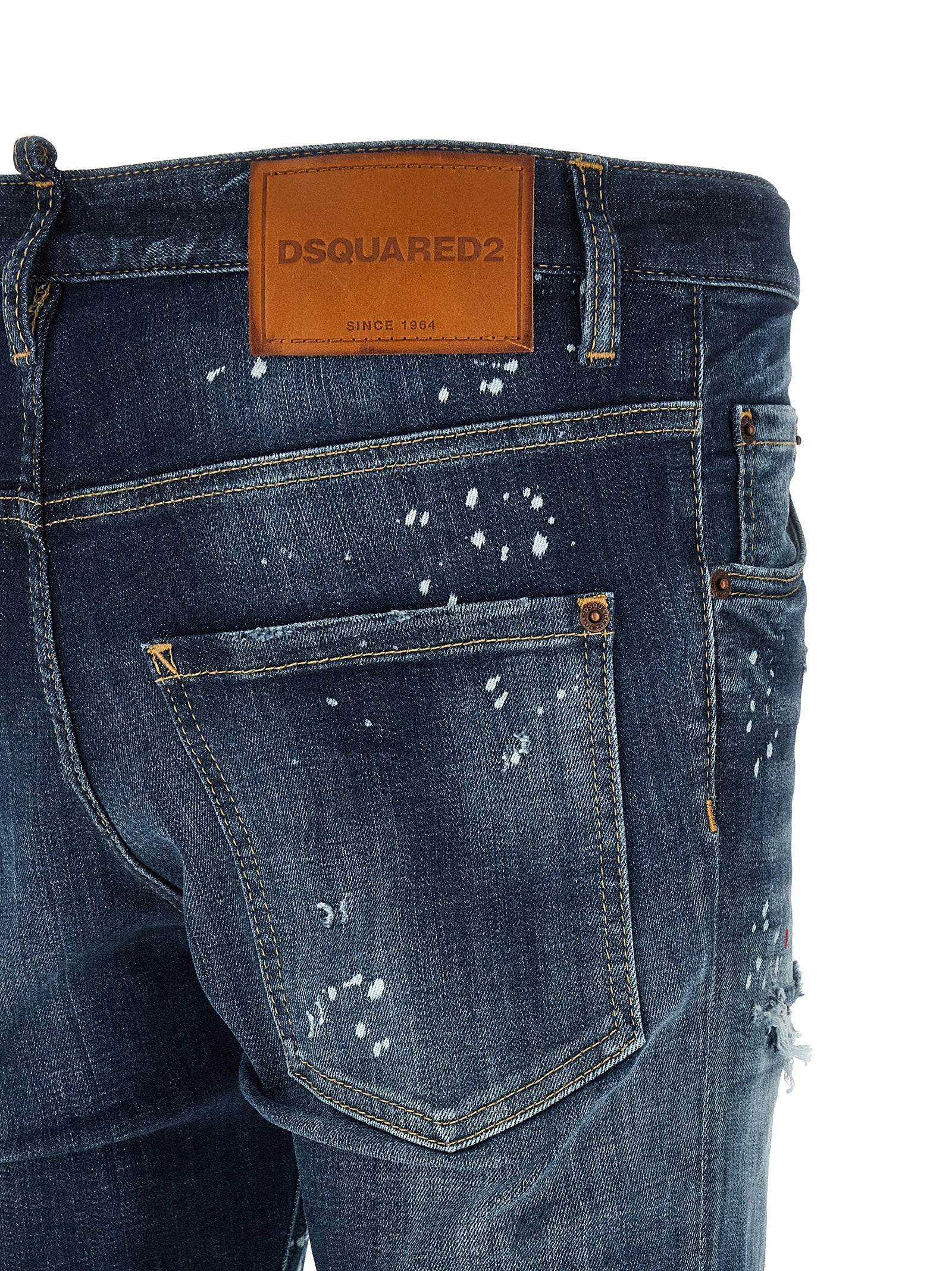 DSQUARED2 Blue Skater Cotton Denim Jeans
