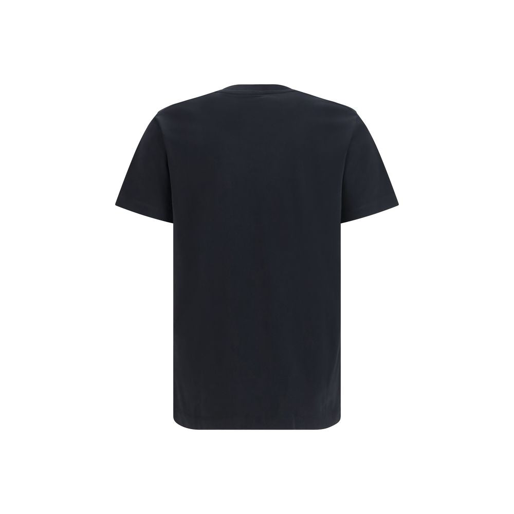 Schwarzes Baumwoll-T-Shirt