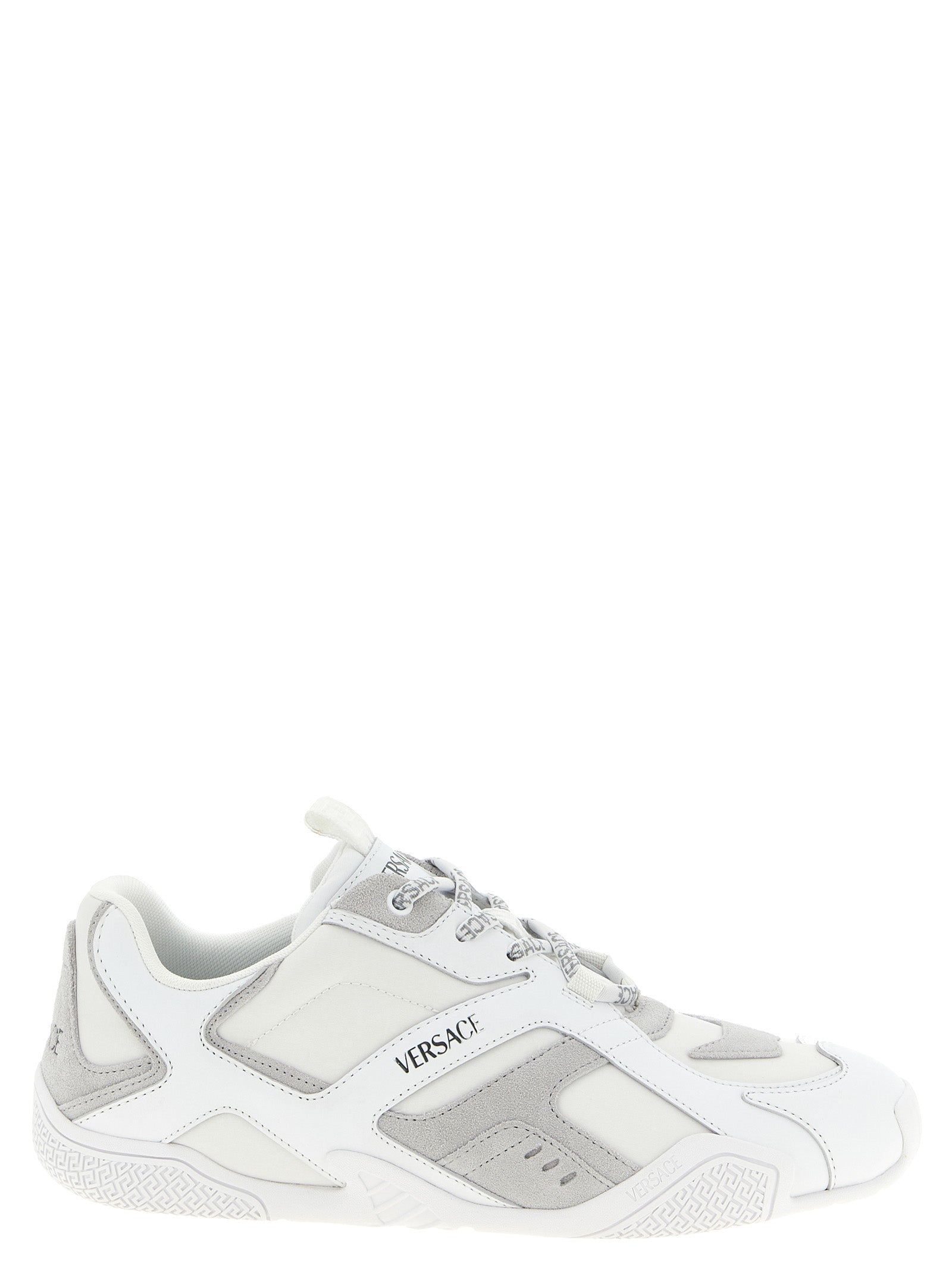 White Calfskin Athletic Sneakers
