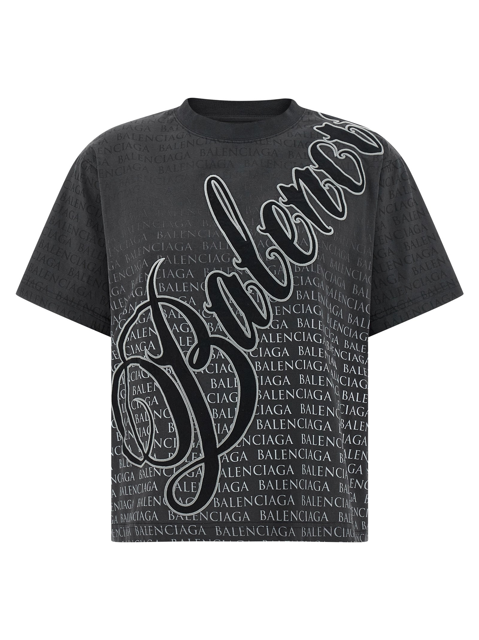 T-shirt Balenciaga en coton noir
