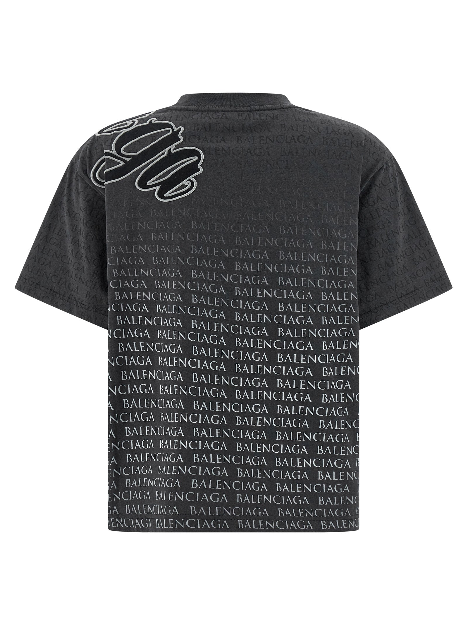 T-shirt Balenciaga en coton noir