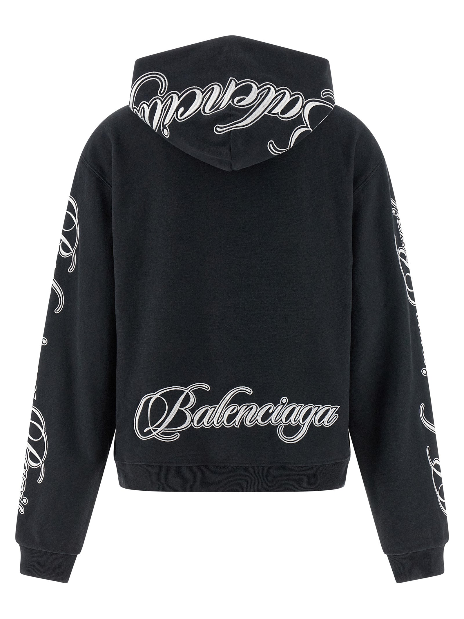 Balenciaga Schwarzes Baumwoll-Sweatshirt