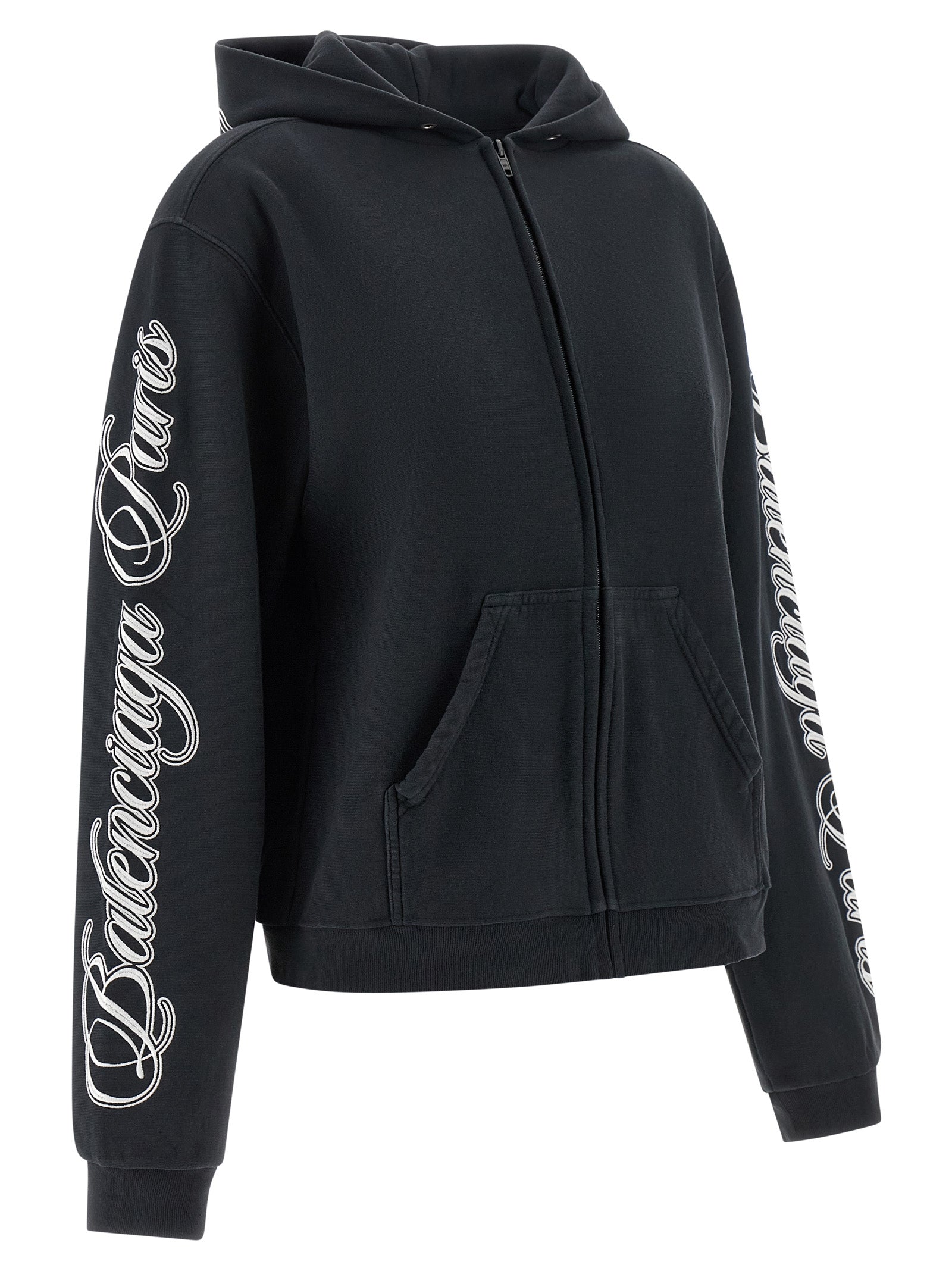 Balenciaga Schwarzes Baumwoll-Sweatshirt