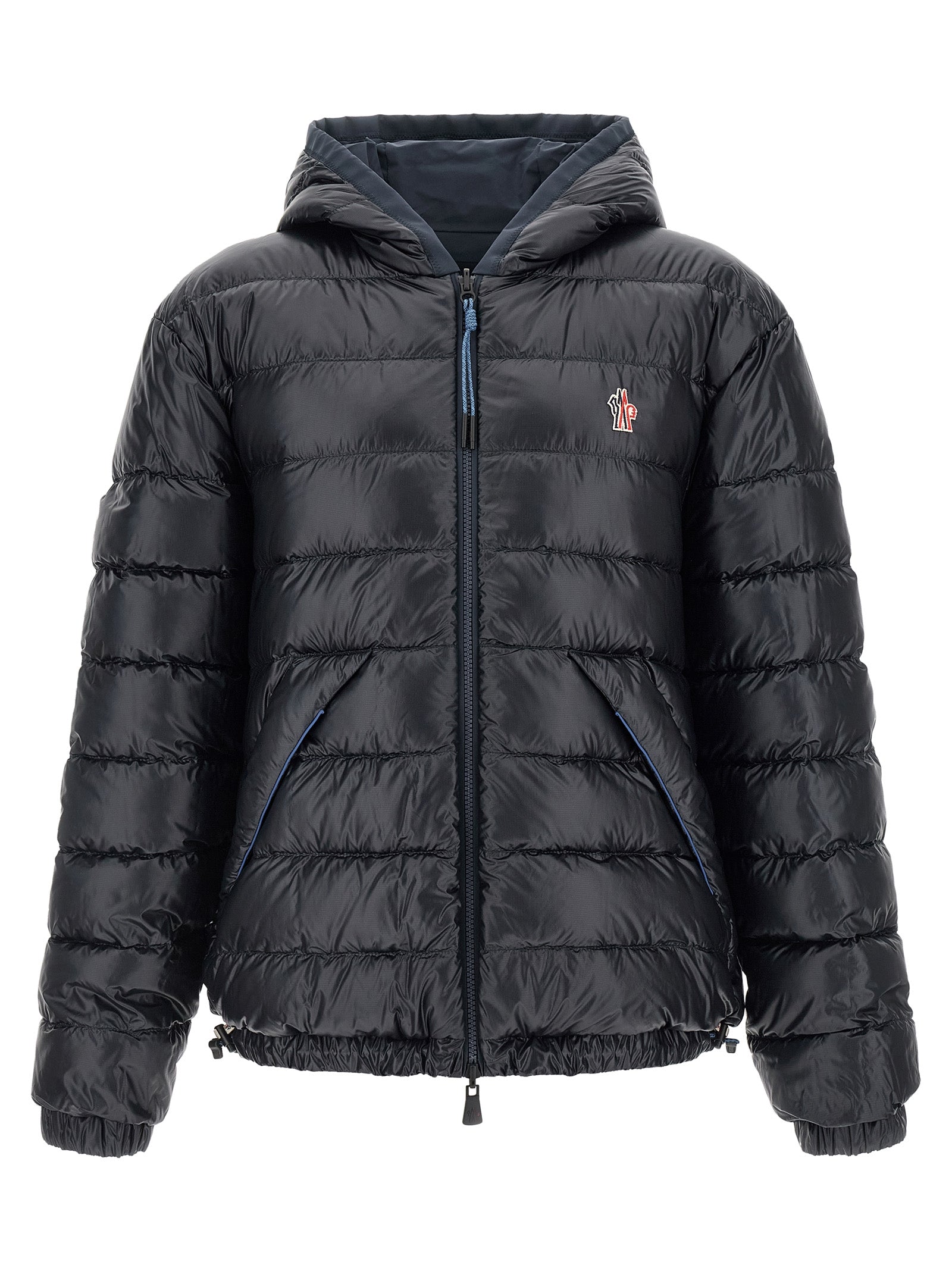 Moncler Grenoble Jacke aus blauem Polyamid