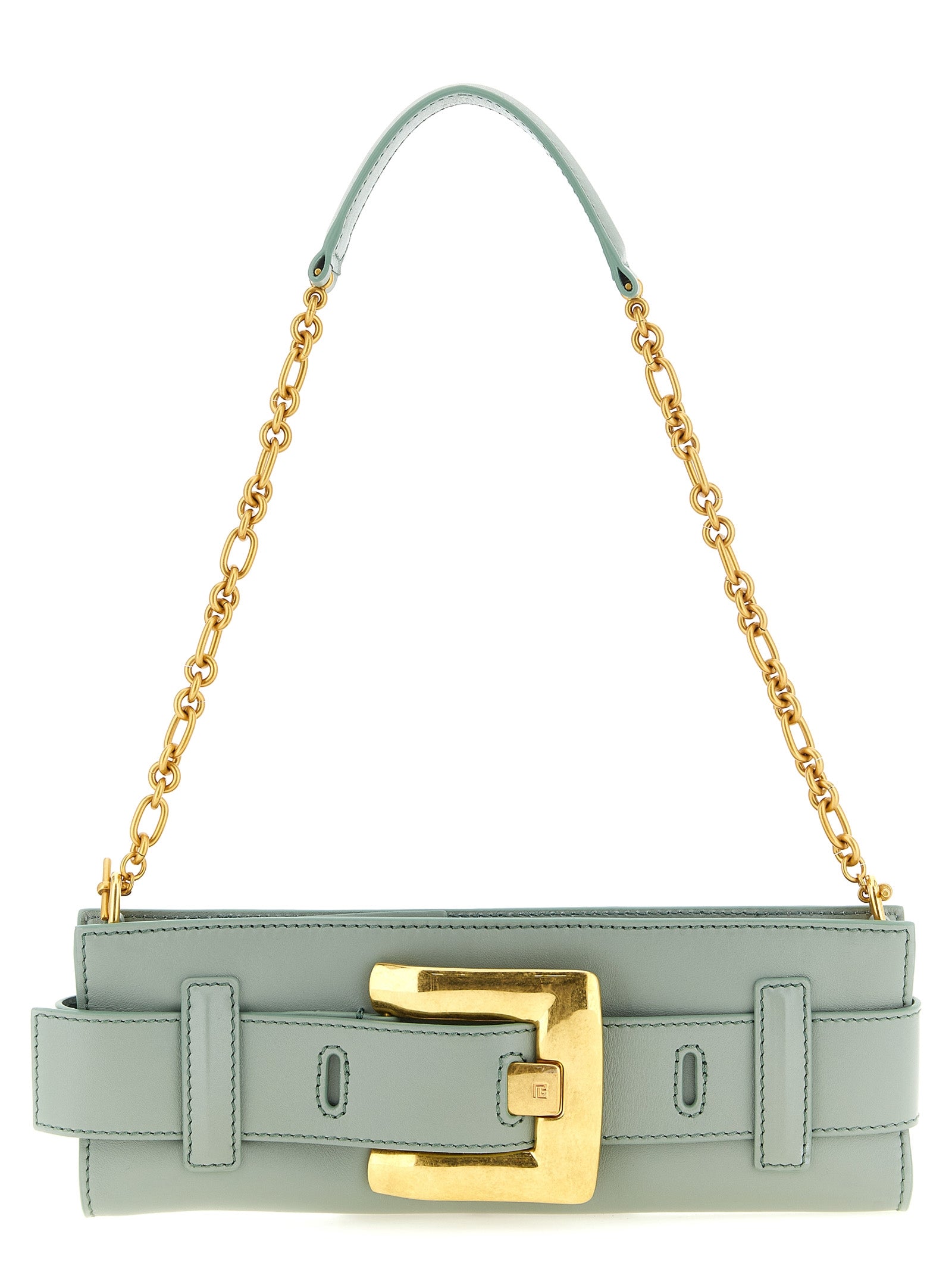 Bicolor Calfskin Clutch Bag