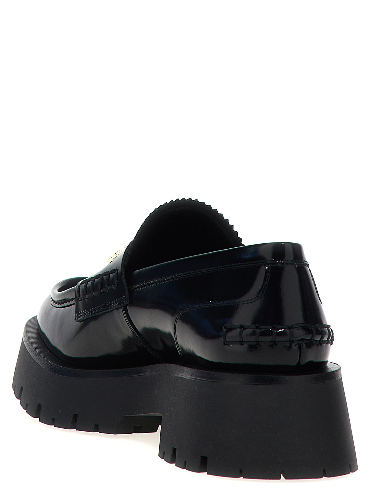 Alexander Wang Slipper-Loafer aus schwarzem Rindsleder