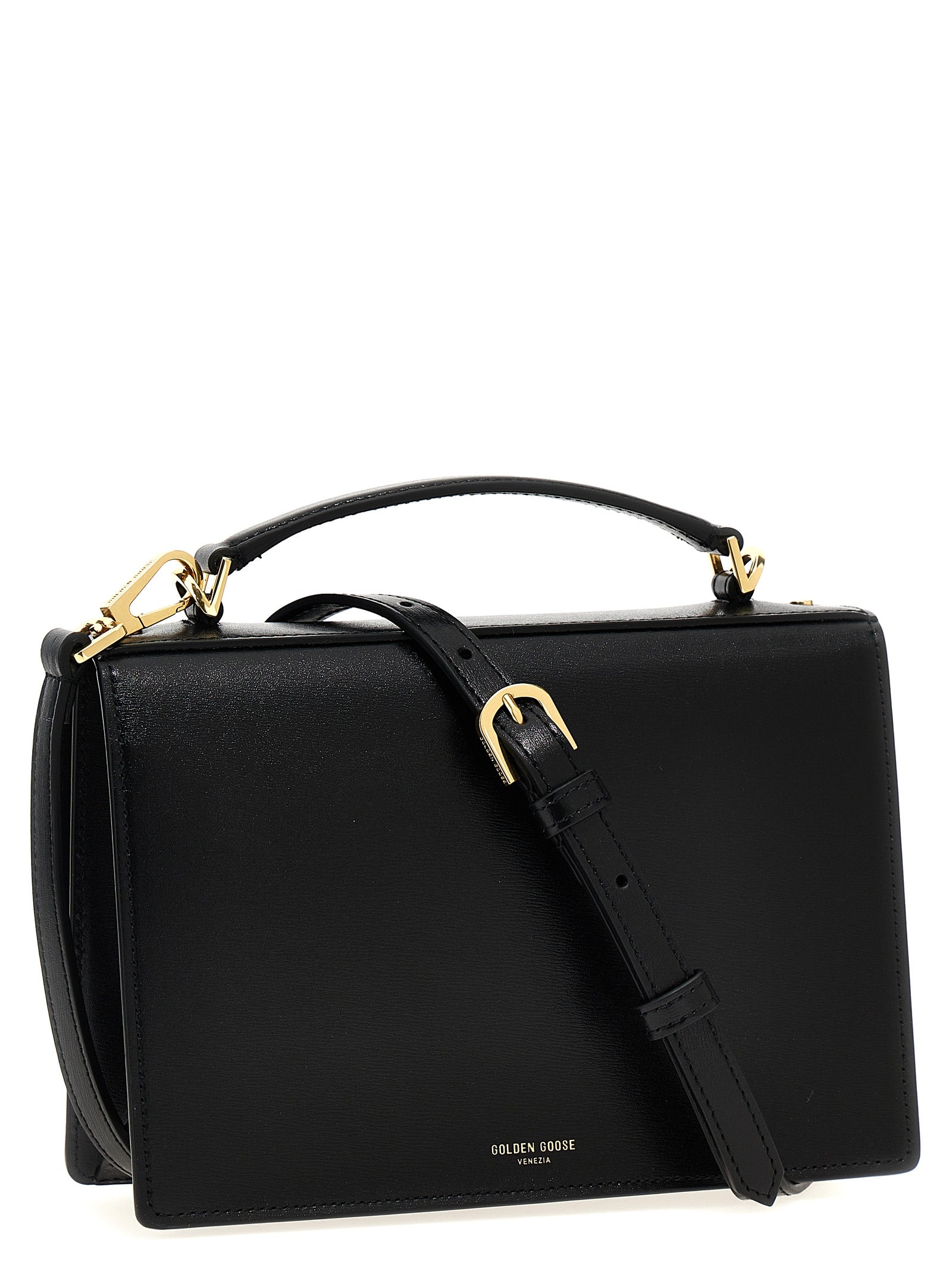 Golden Goose Black Venezia Handbag Leather