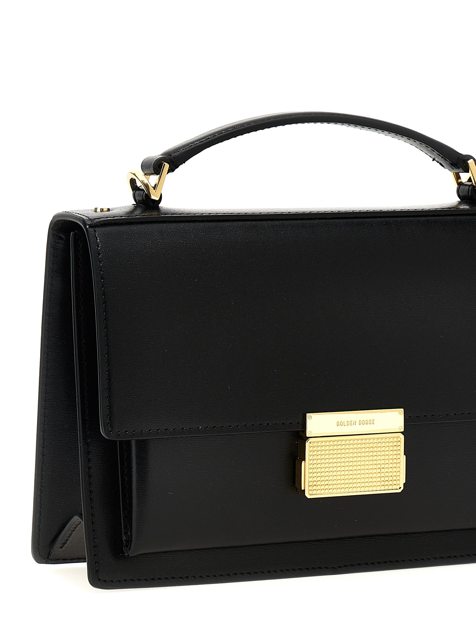 Golden Goose Black Venezia Handbag Leather