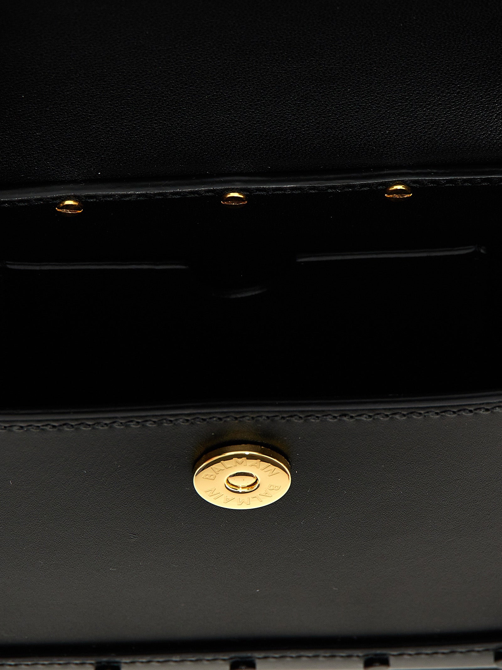 Balmain Black B-Buzz Dynasty Calf Leather Handbag
