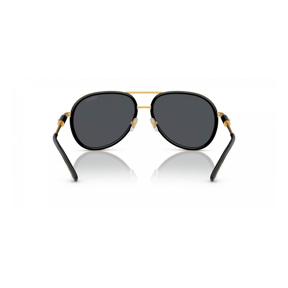 Black Synthetic Metal Sunglasses by Versace
