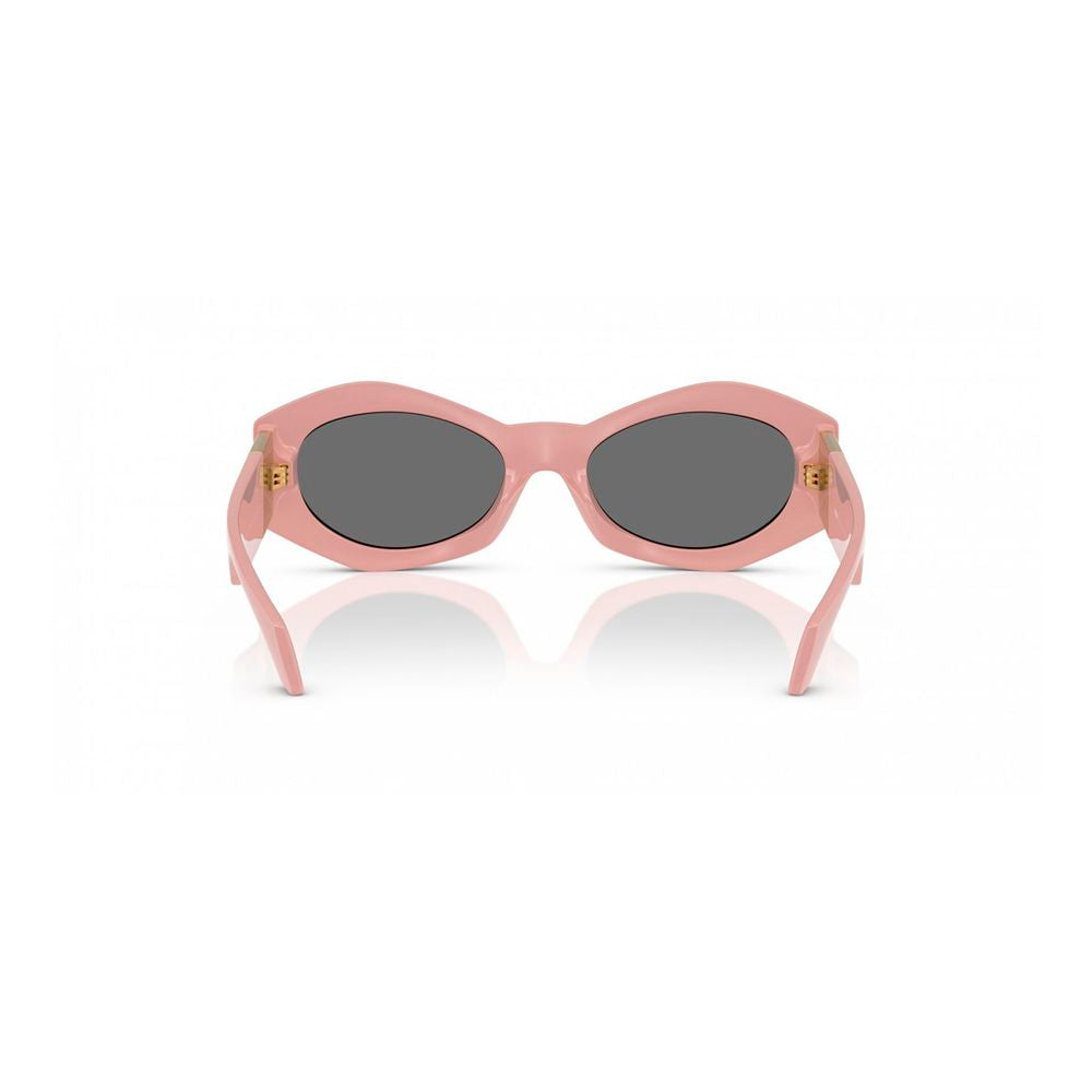 Pink Synthetic Sunglasses with Grey Lenses