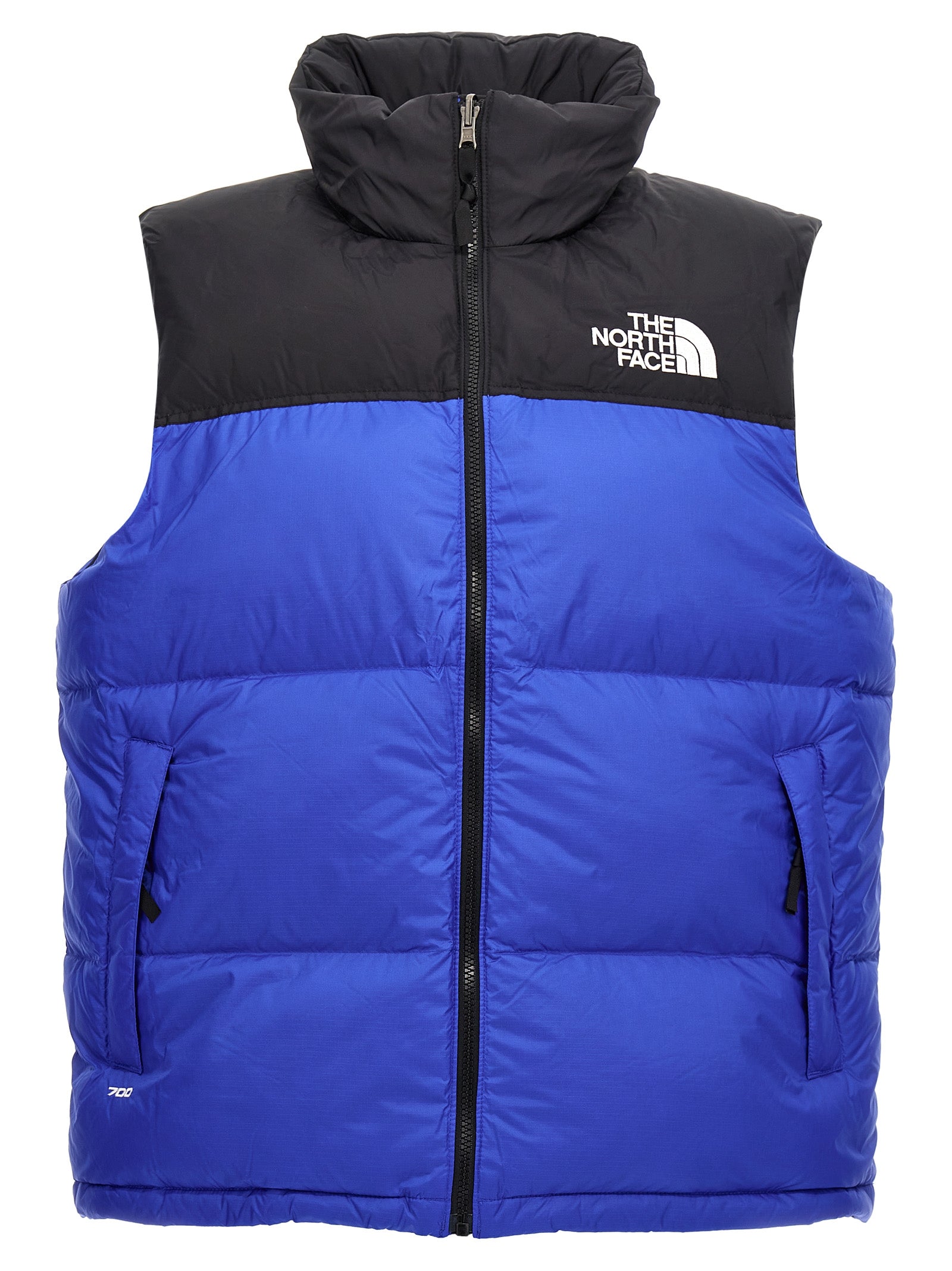 The North Face Blue Nylon Sleevelesss Jacket