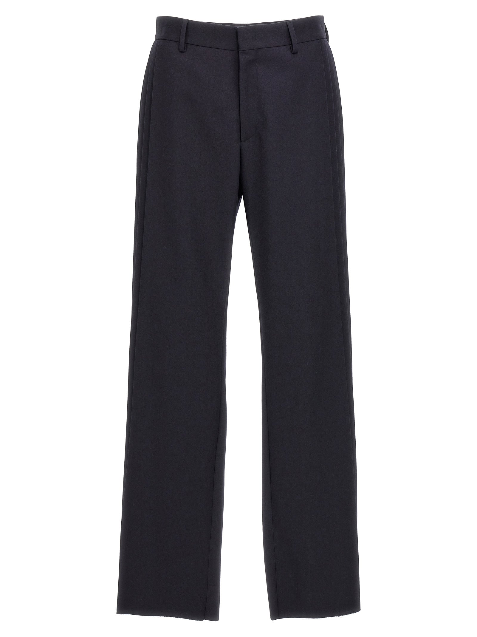 Pantalon décontracté Fendi en polyester bleu