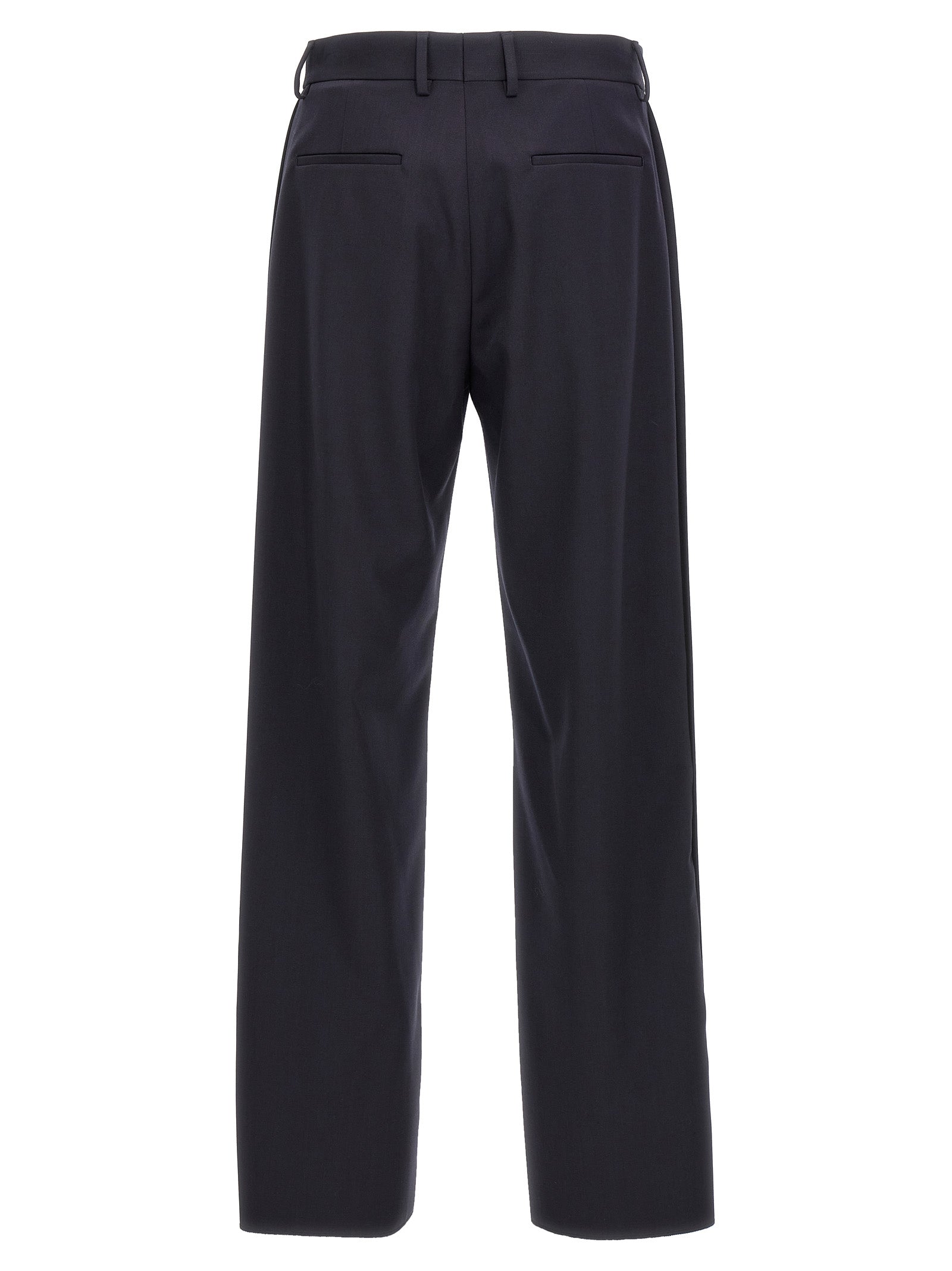 Pantalon décontracté Fendi en polyester bleu