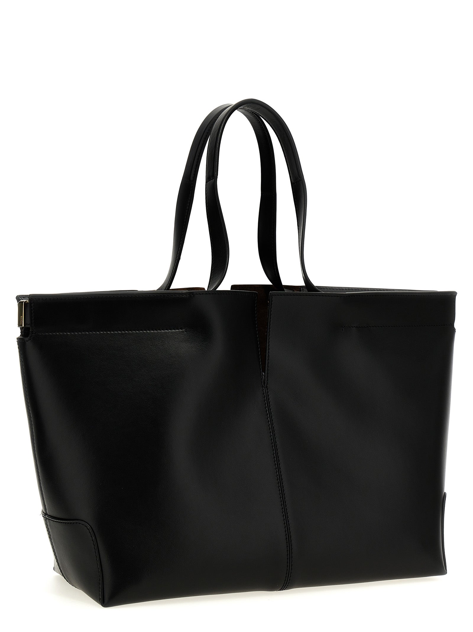 Tod’s Black Di Bag Folio Tote Leather