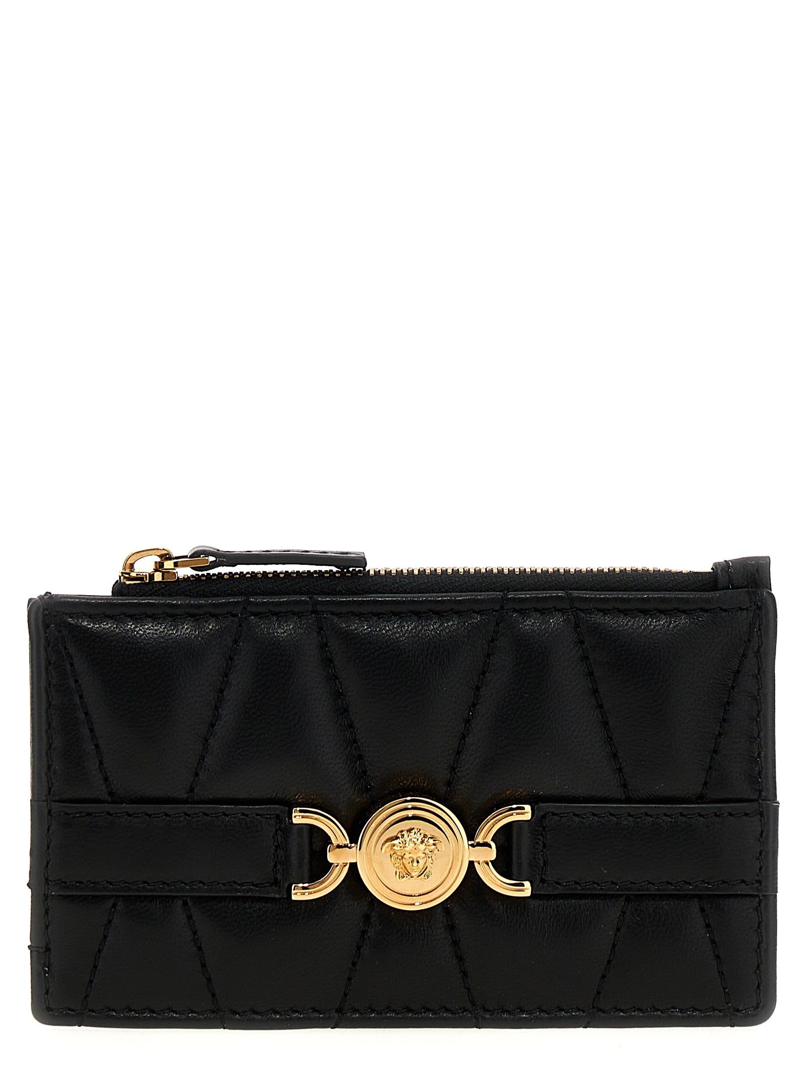 Versace Black Medusa Lambskin Cardholder