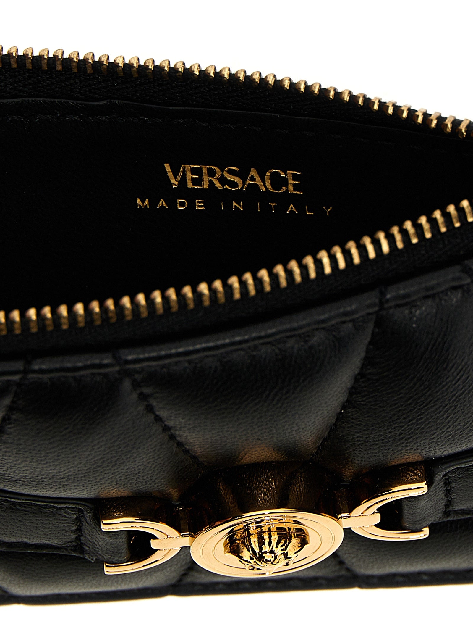 Versace Black Medusa Lambskin Cardholder