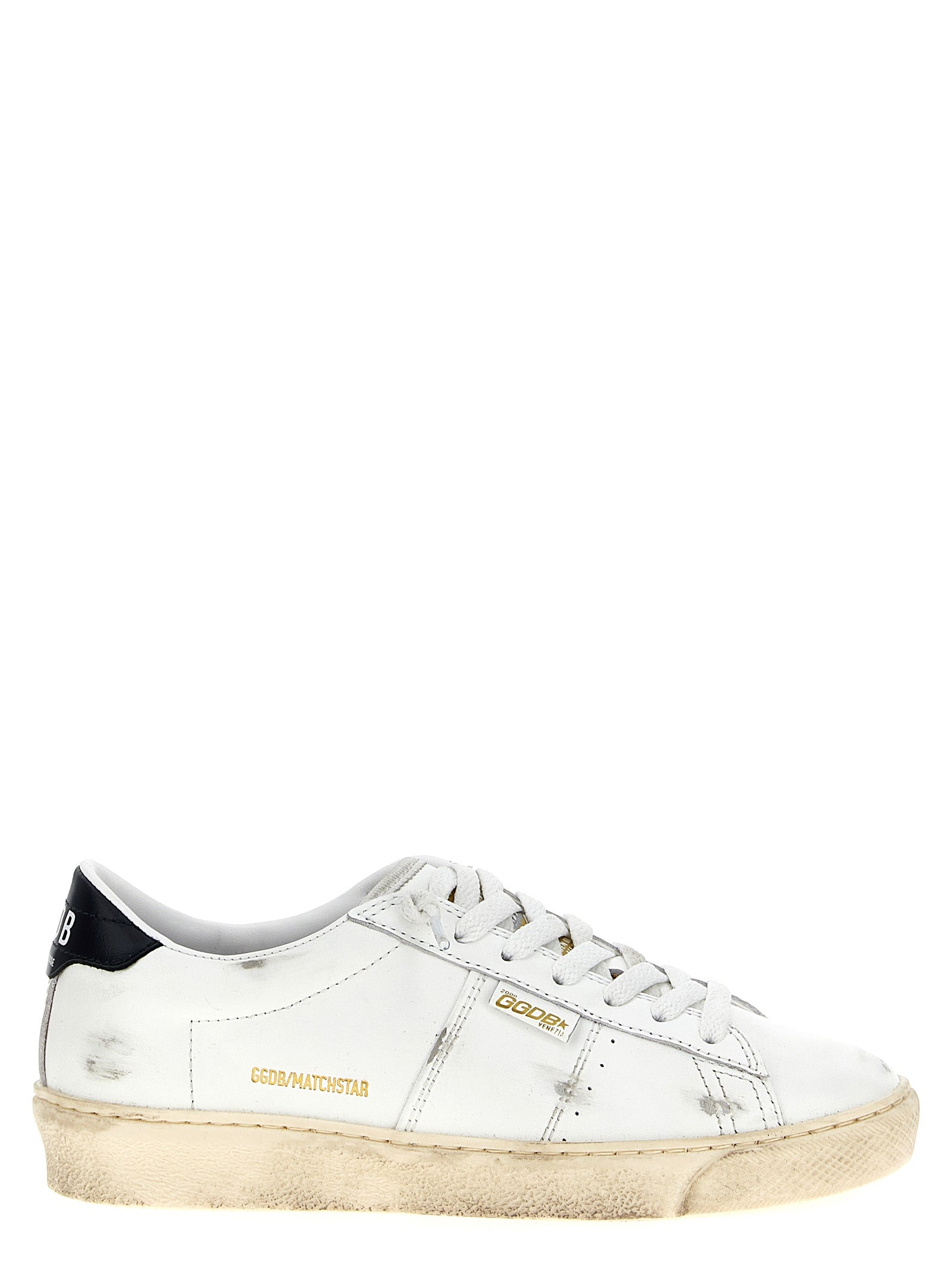 Baskets basses Golden Goose en cuir de vachette bleu
