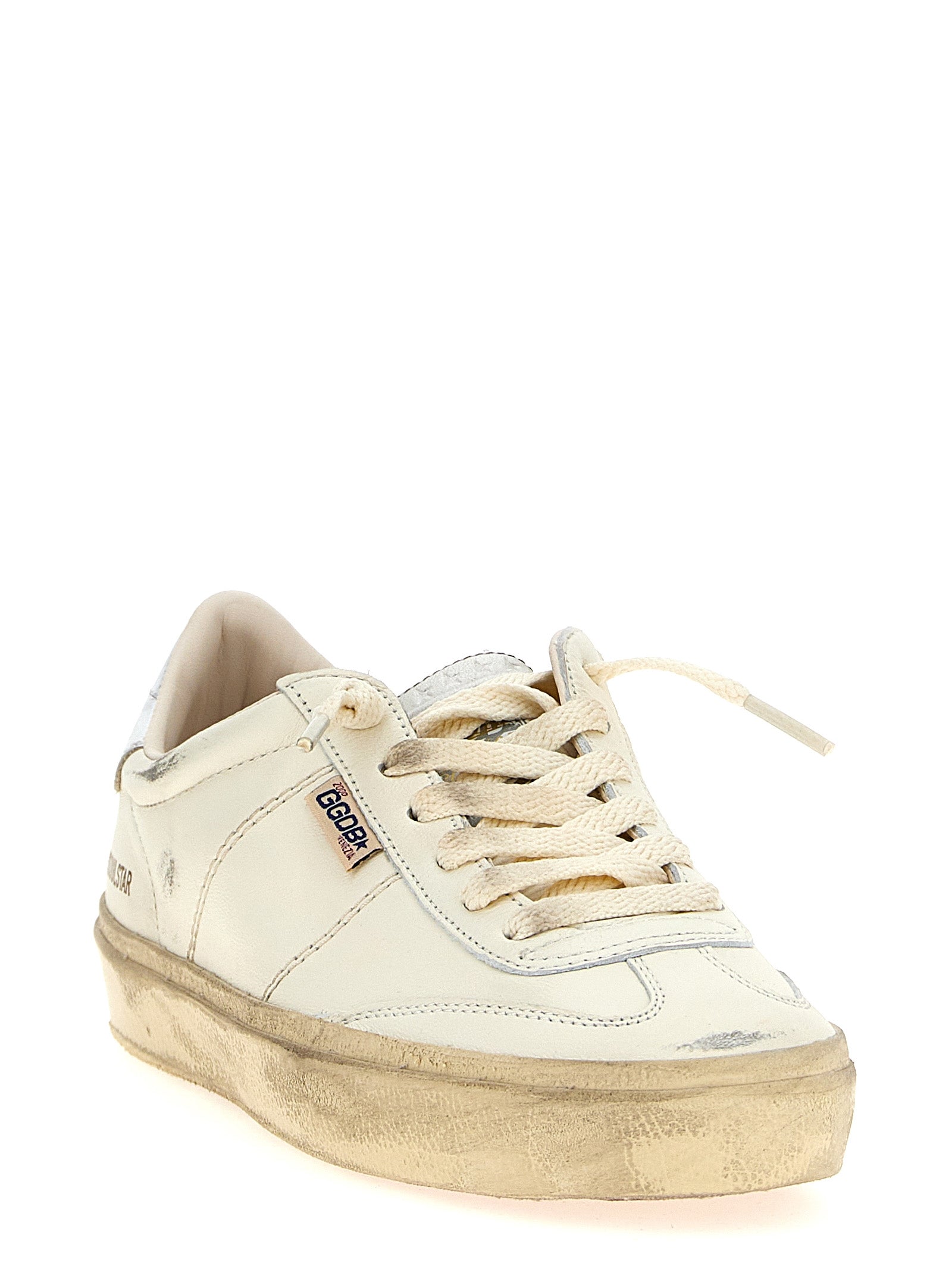 Golden Goose Silver Soul Star Low Top Lambskin Sneakers