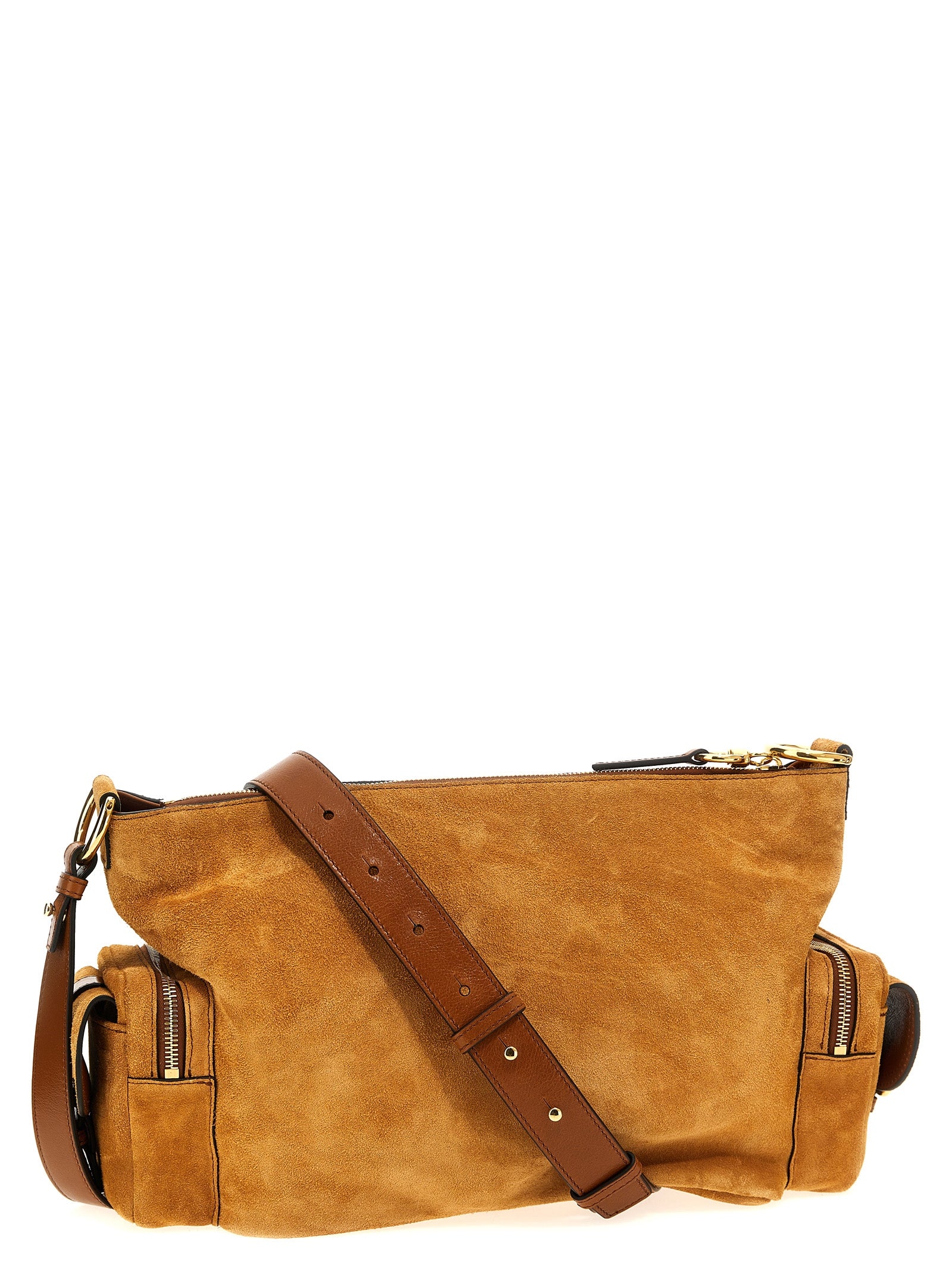 Chloé Brown Camera Bag Shoulder Bag Calf Leather