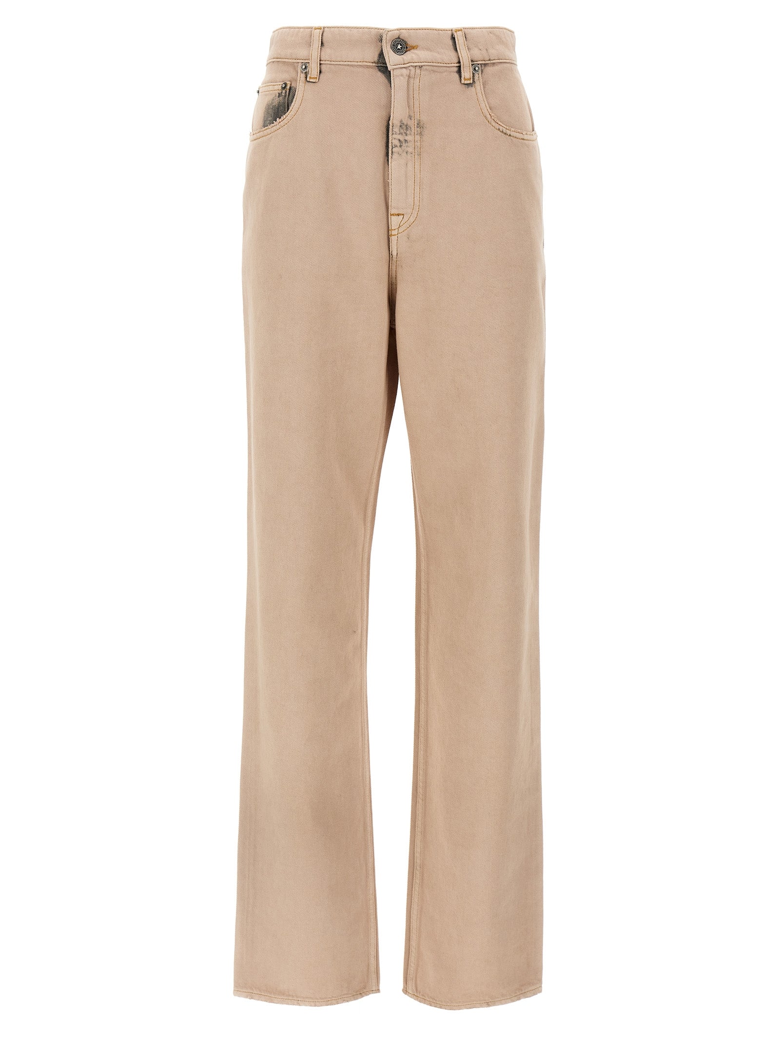 Golden Goose Mehrfarbige Jeans mit geradem Bein aus Baumwolle