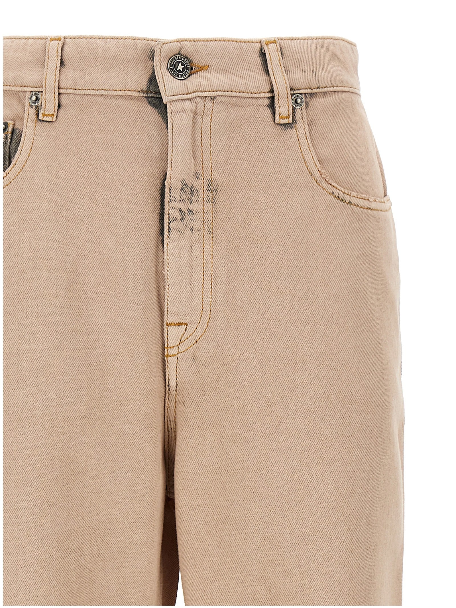 Golden Goose Mehrfarbige Jeans mit geradem Bein aus Baumwolle