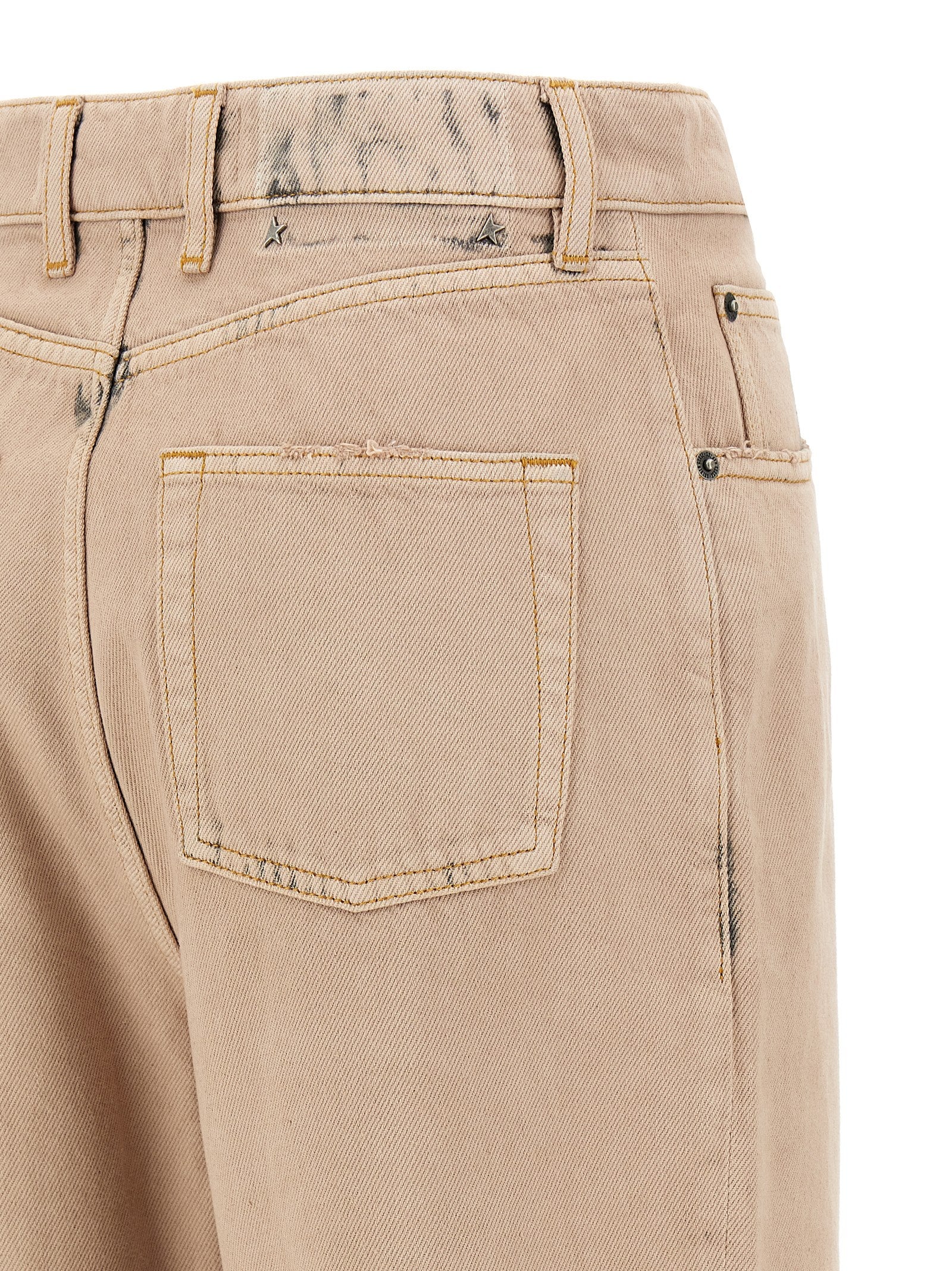 Golden Goose Mehrfarbige Jeans mit geradem Bein aus Baumwolle