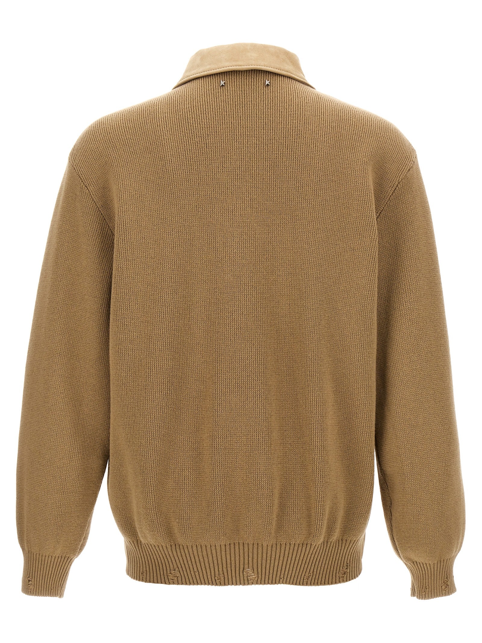 Golden Goose Beige Neil Leather Jacket